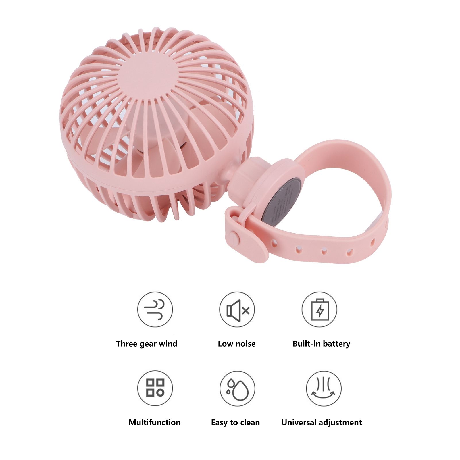 USB Charging Fan with Comfortable Wrist Strap Portable Mini Fan for Indoor view 14