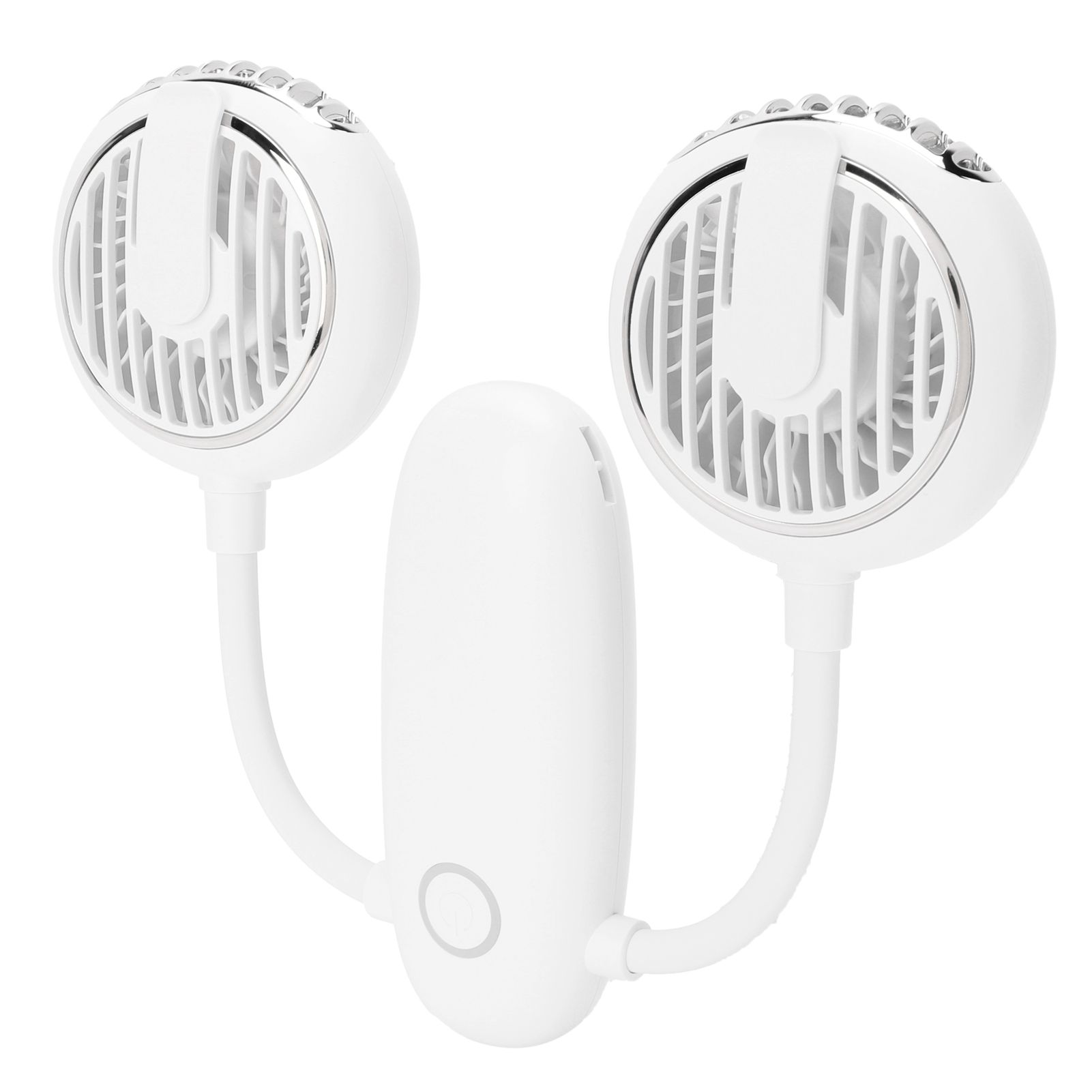 Dual‑Head USB Fan 360° Rotating Portable Neck‑Hanging Electric Fan for Outdoor view 7