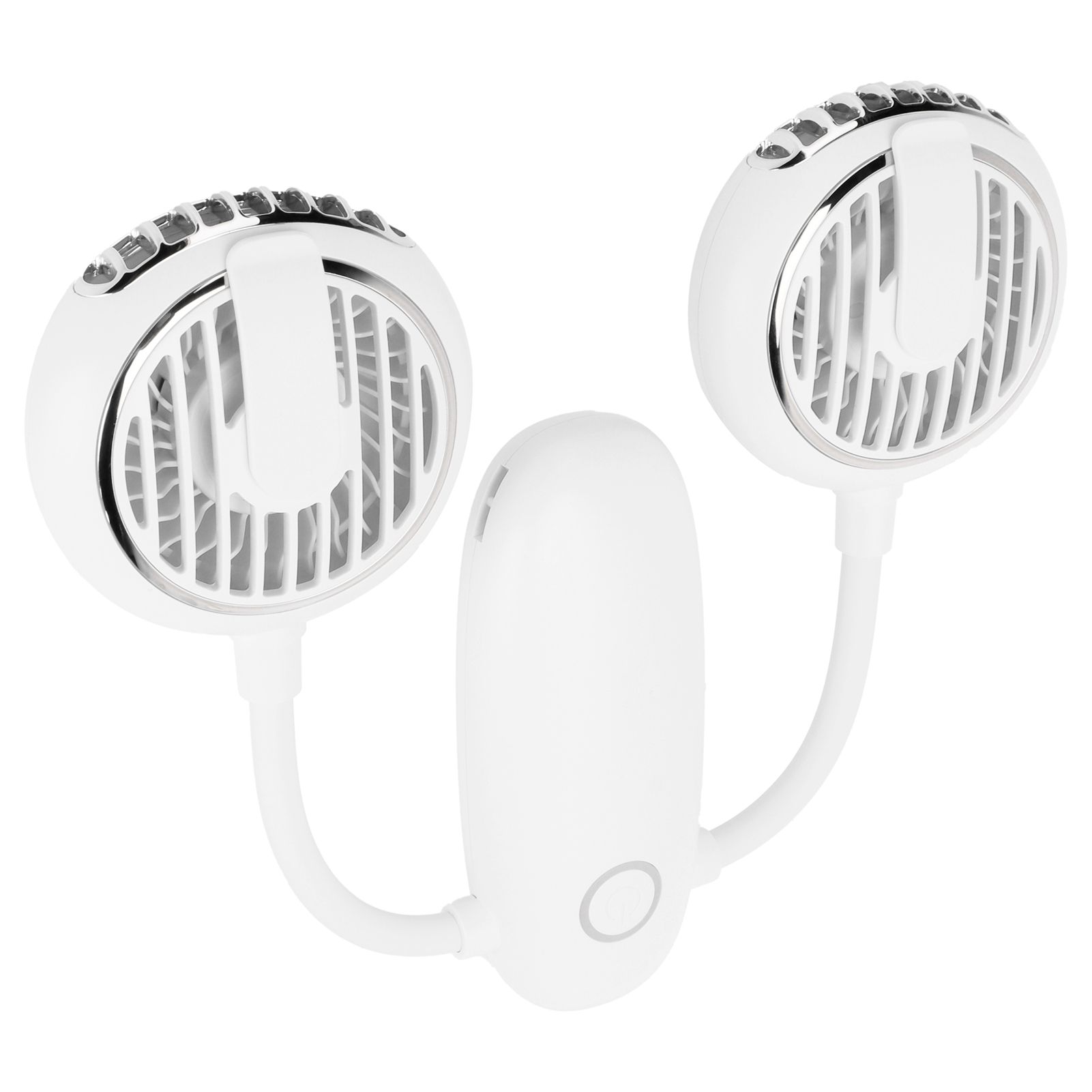 Dual‑Head USB Fan 360° Rotating Portable Neck‑Hanging Electric Fan for Outdoor view 8