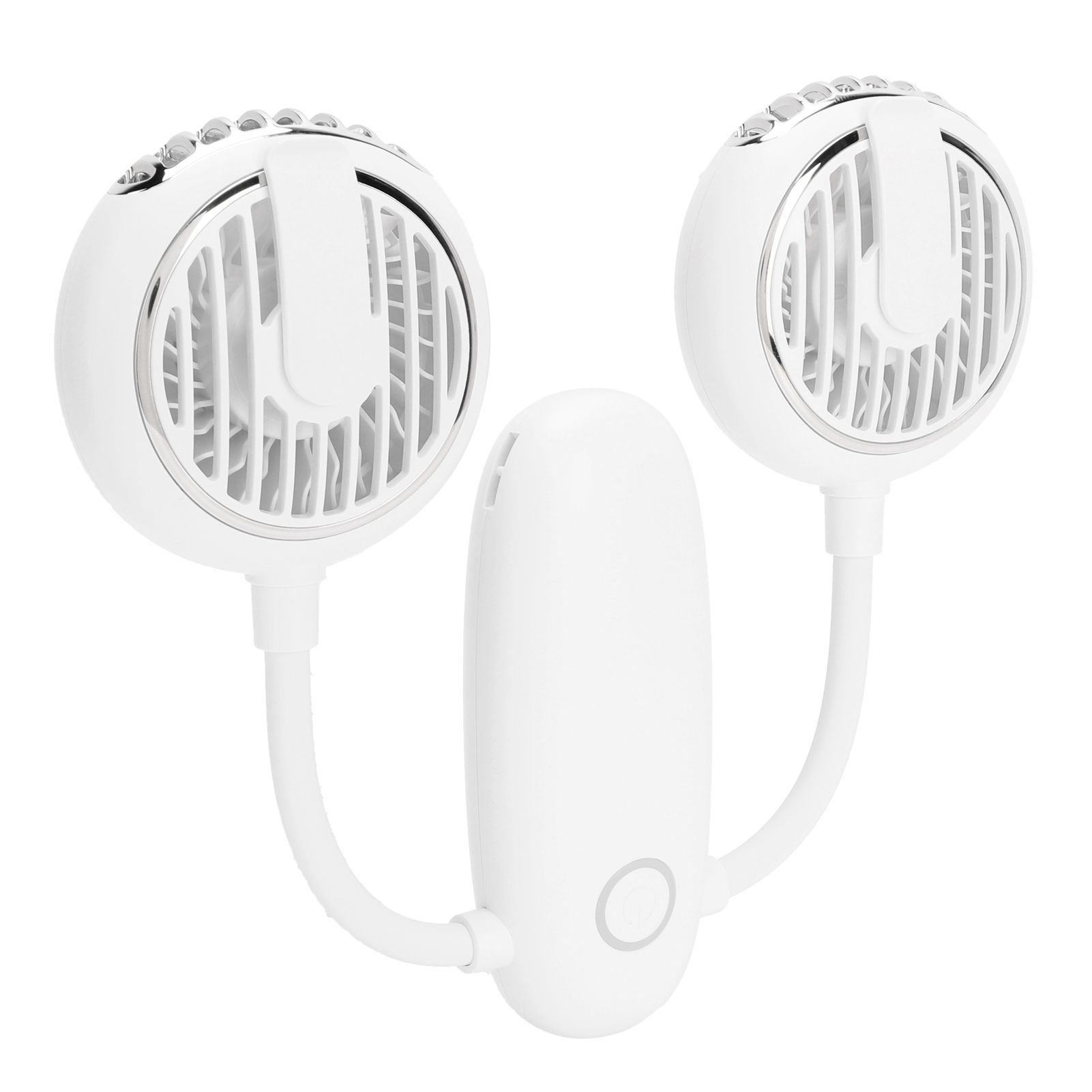 Dual‑Head USB Fan 360° Rotating Portable Neck‑Hanging Electric Fan for Outdoor view 10