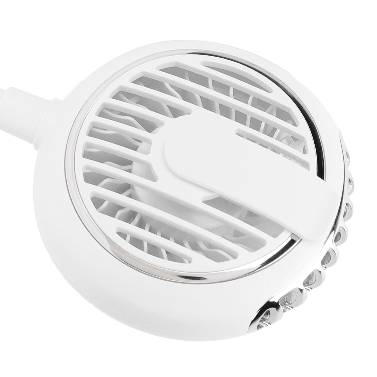 Dual‑Head USB Fan 360° Rotating Portable Neck‑Hanging Electric Fan for Outdoor view 13