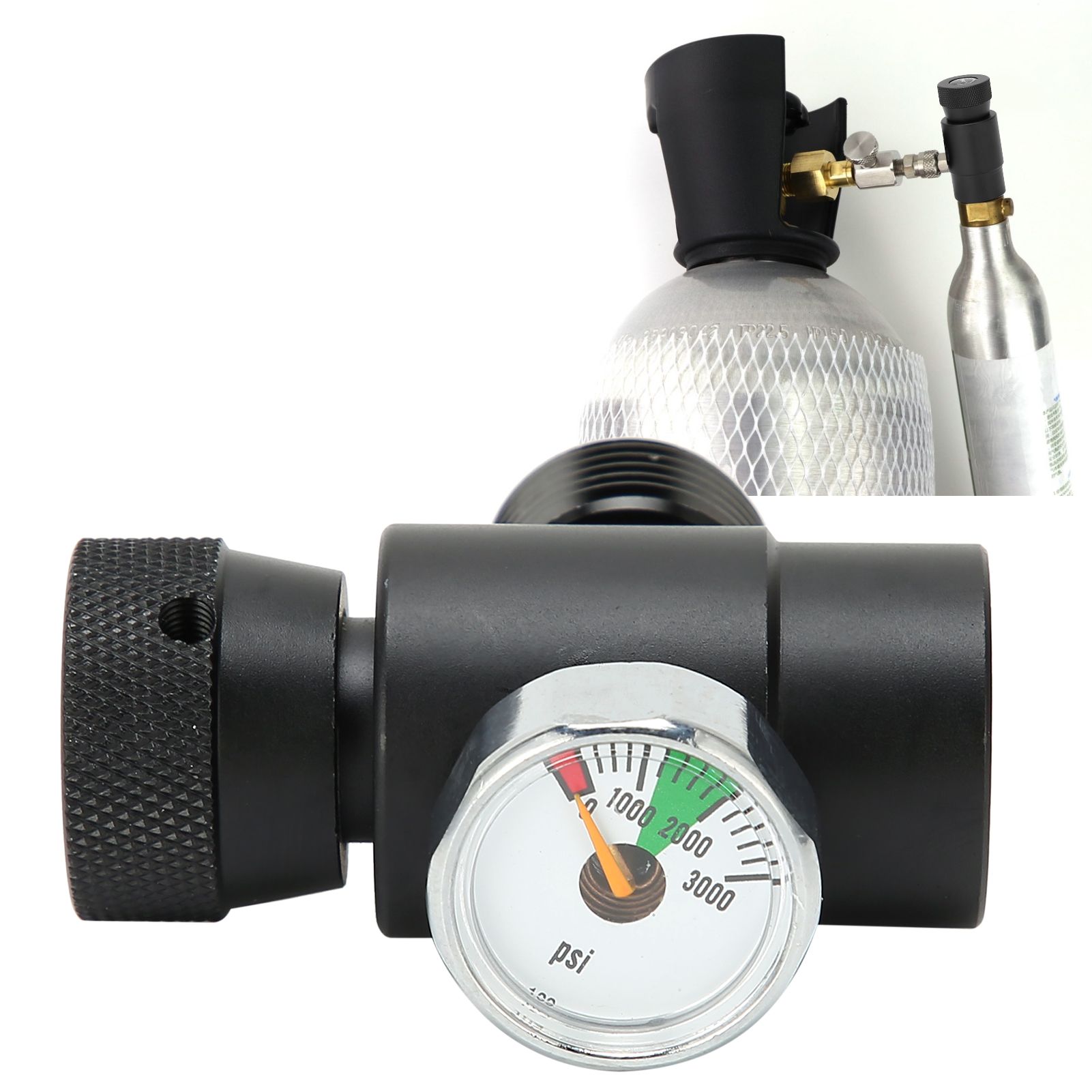 CO2 Cylinder Refill Adapter Connector CGA320 // TR21-4 ASA 3000psi Pressure view 11