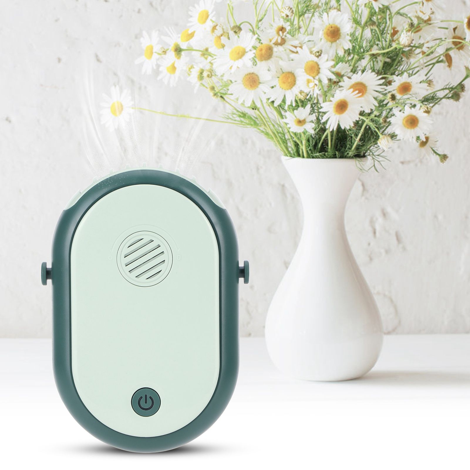 Electric Desktop Fan with 3 Speeds Portable Neck Hanging Aromatherapy Fan USB view 11
