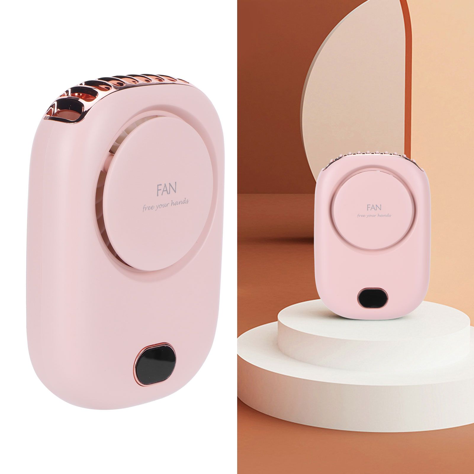 Mini Electric Fan Portable USB Charging Neck Hanging Bladeless Fan for Outdoor view 11
