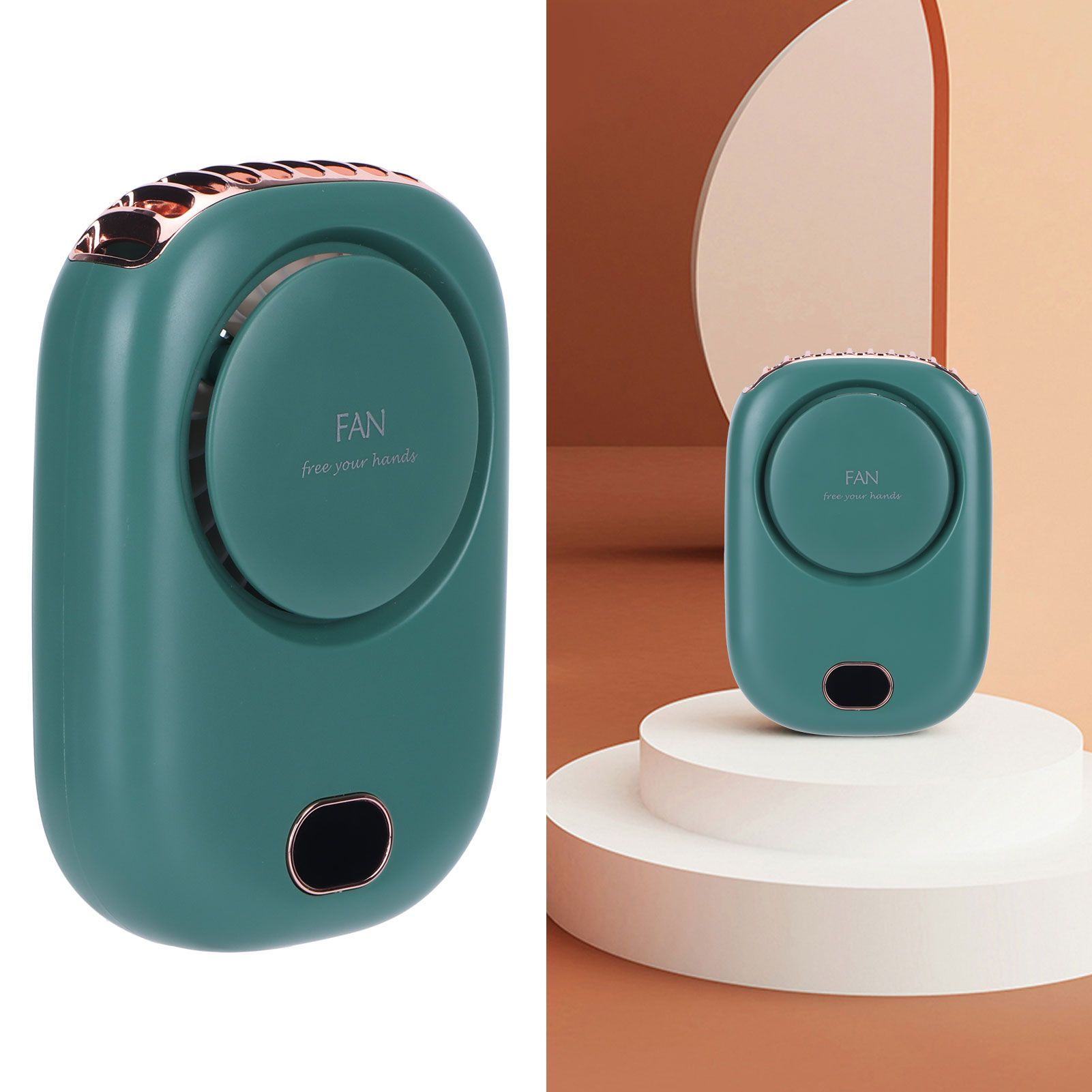 Mini Electric Fan Portable USB Charging Neck Hanging Bladeless Fan for Outdoor view 11