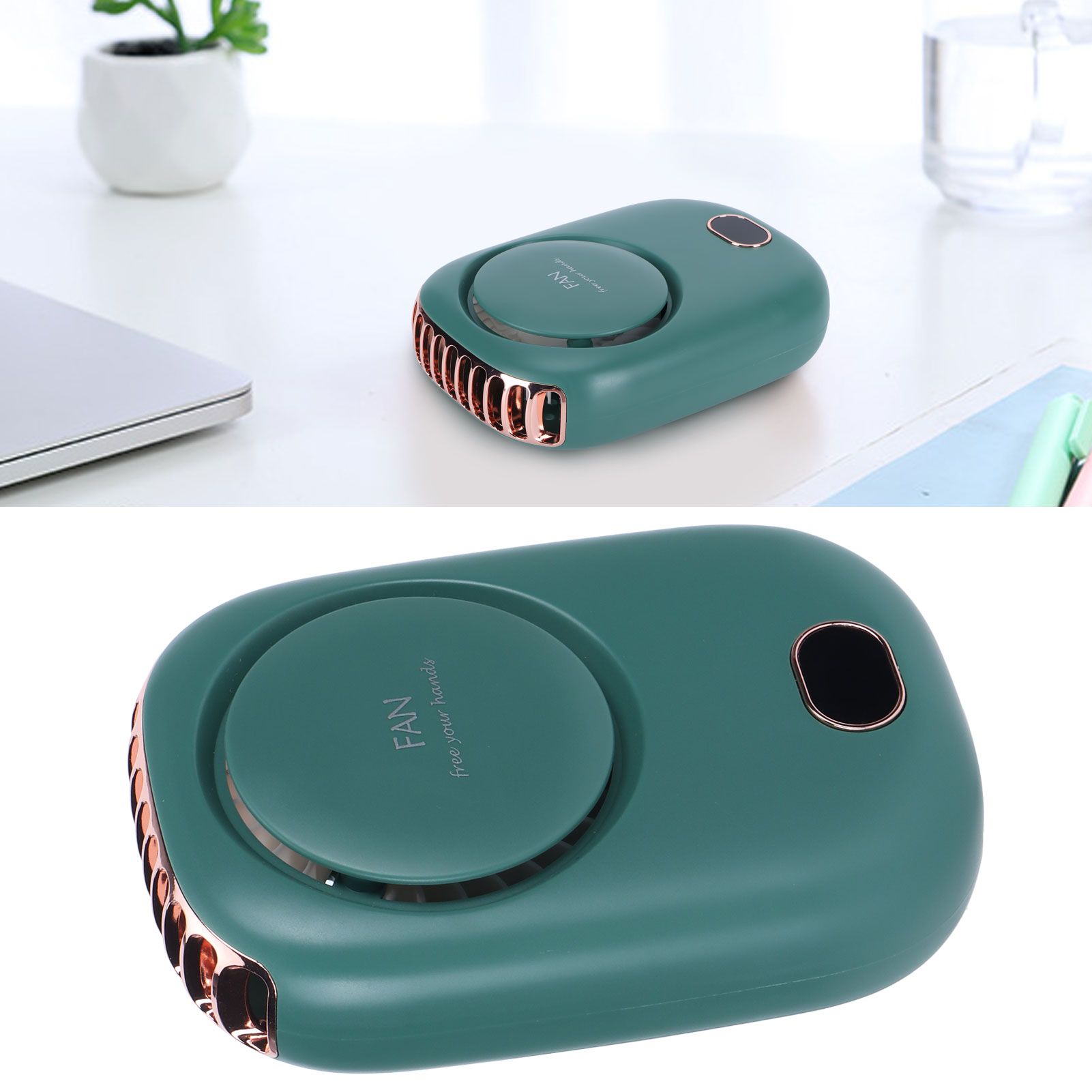 Mini Electric Fan Portable USB Charging Neck Hanging Bladeless Fan for Outdoor view 12