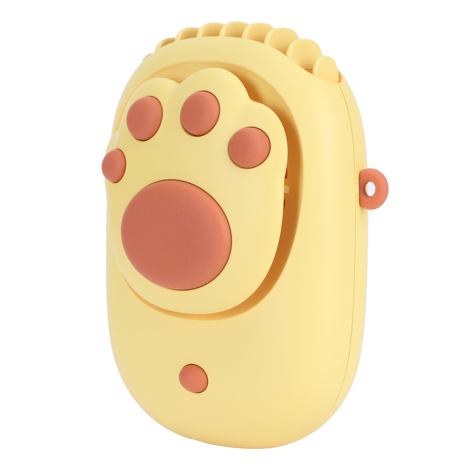Yellow 3‑Gears Speed Wind Adjustable Electric Fan Cute USB Charging Fan for view 5