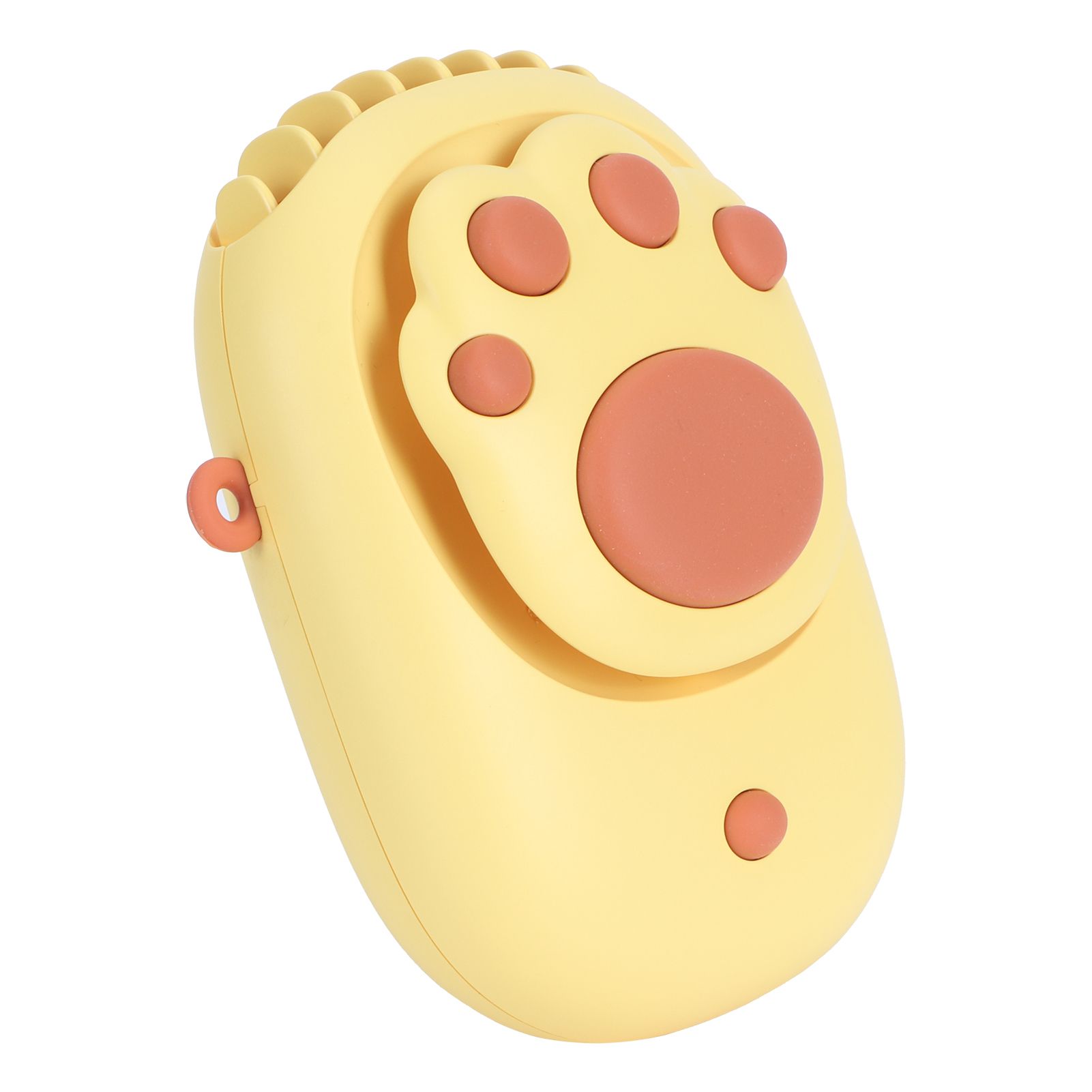 Yellow 3‑Gears Speed Wind Adjustable Electric Fan Cute USB Charging Fan for view 6