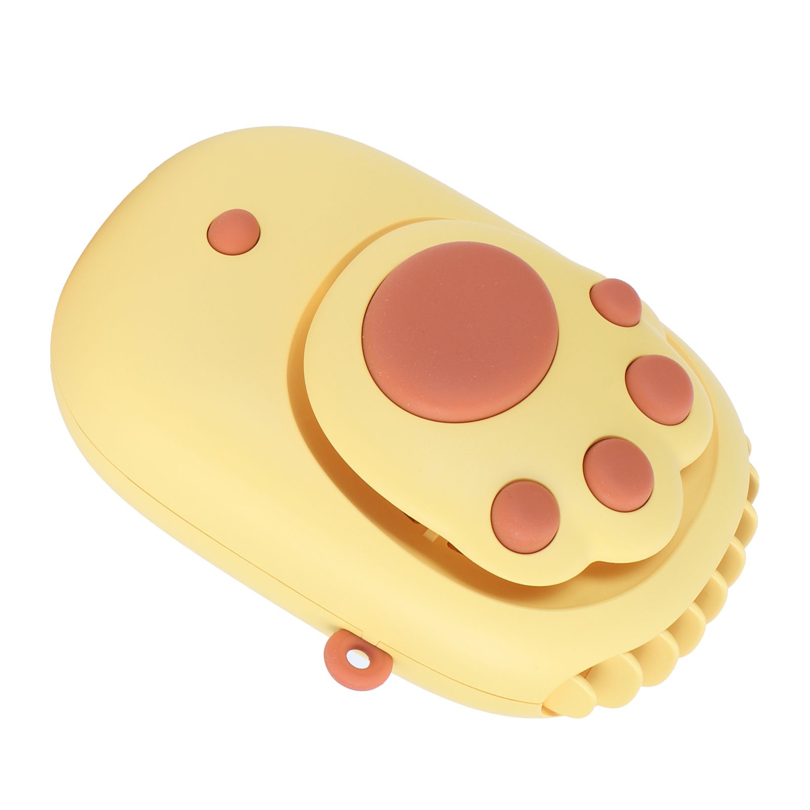 Yellow 3‑Gears Speed Wind Adjustable Electric Fan Cute USB Charging Fan for view 7