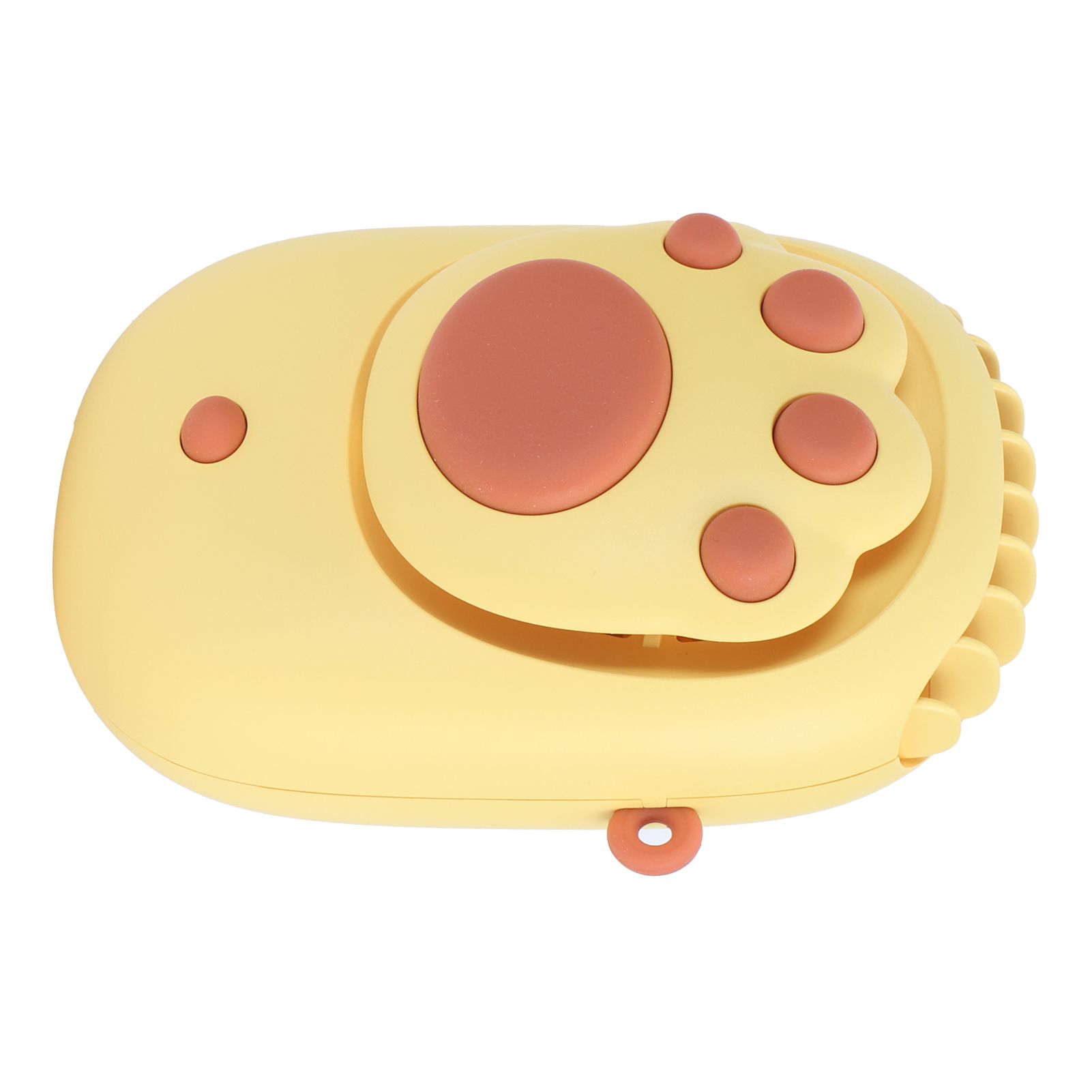 Yellow 3‑Gears Speed Wind Adjustable Electric Fan Cute USB Charging Fan for view 10