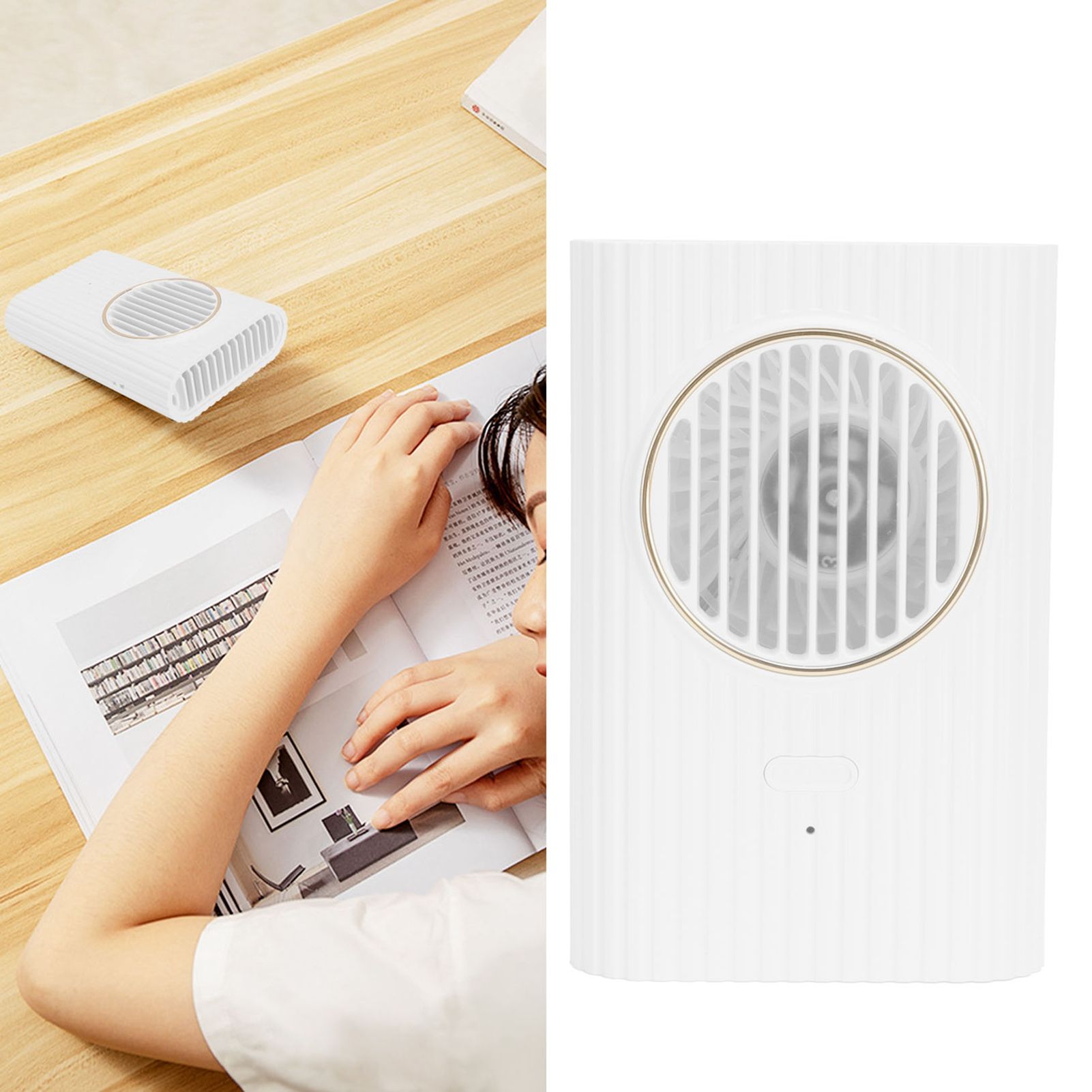 Desktop Hanging Neck Handheld Fan USB Charging Portable Mini Fan for Office view 12