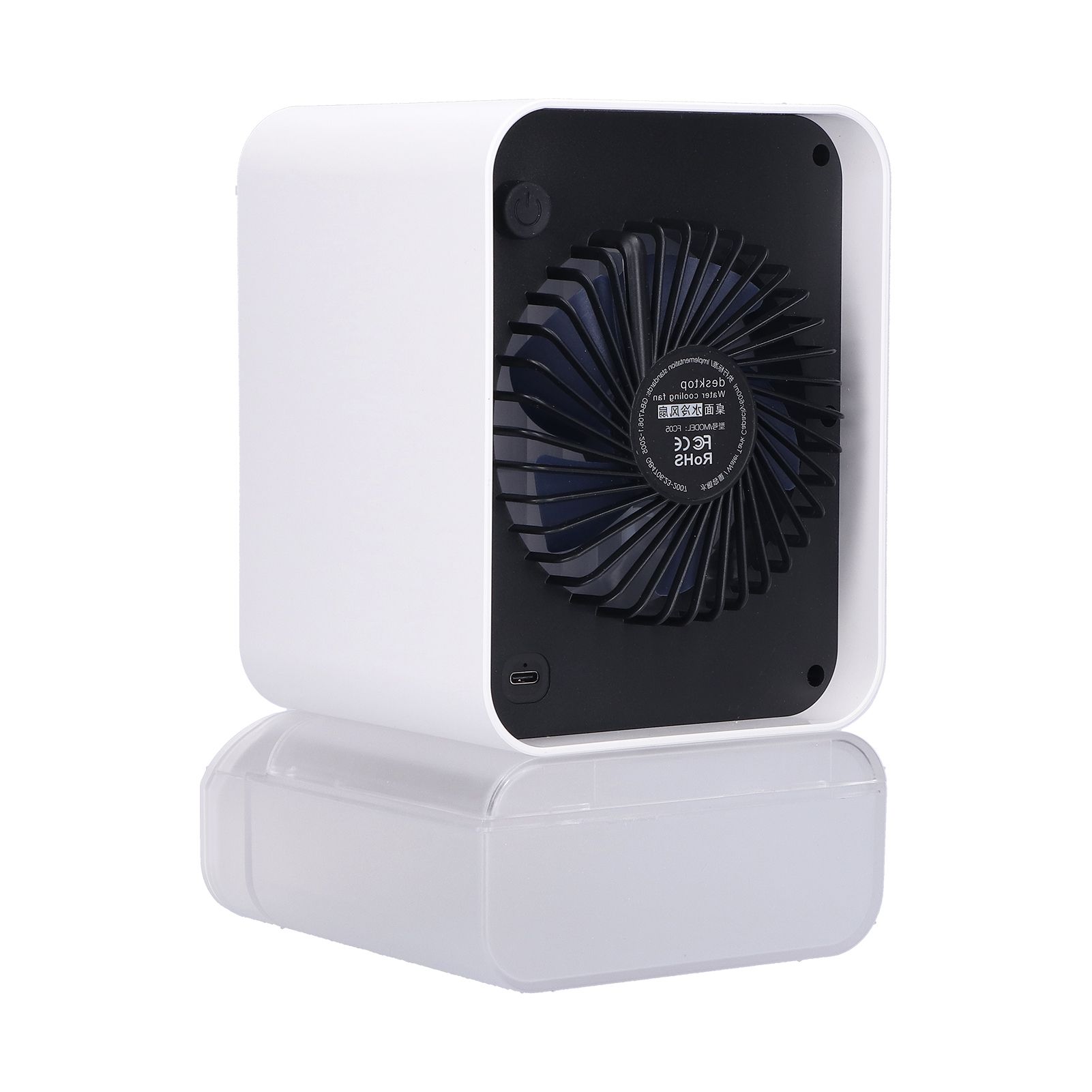 Detachable Desktop Air Conditioner Fan USB Powered Small Air Cooler Spray Fan view 3