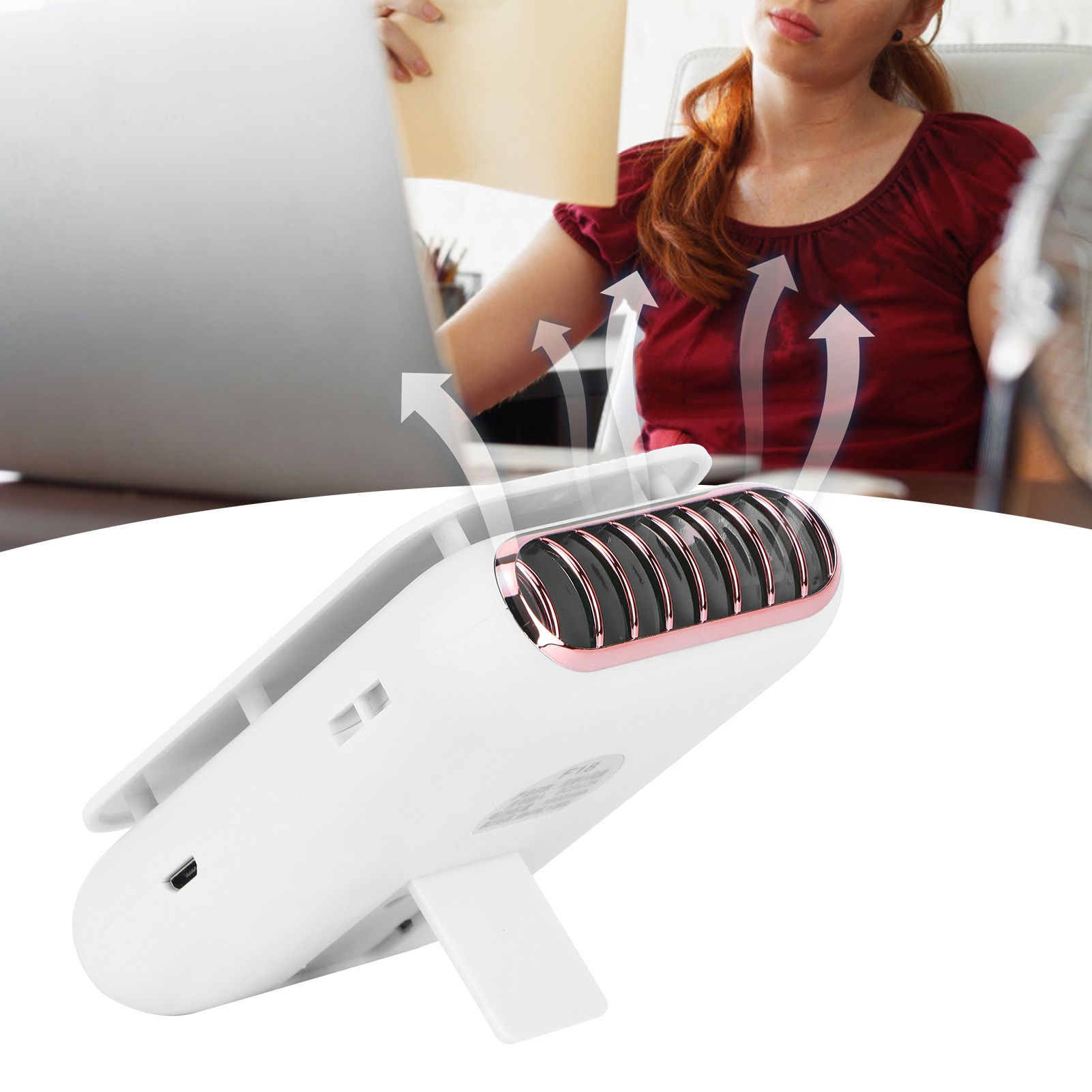 USB Charging Silent Neck Fan Portable Handheld Electric Fan for Outdoor view 12