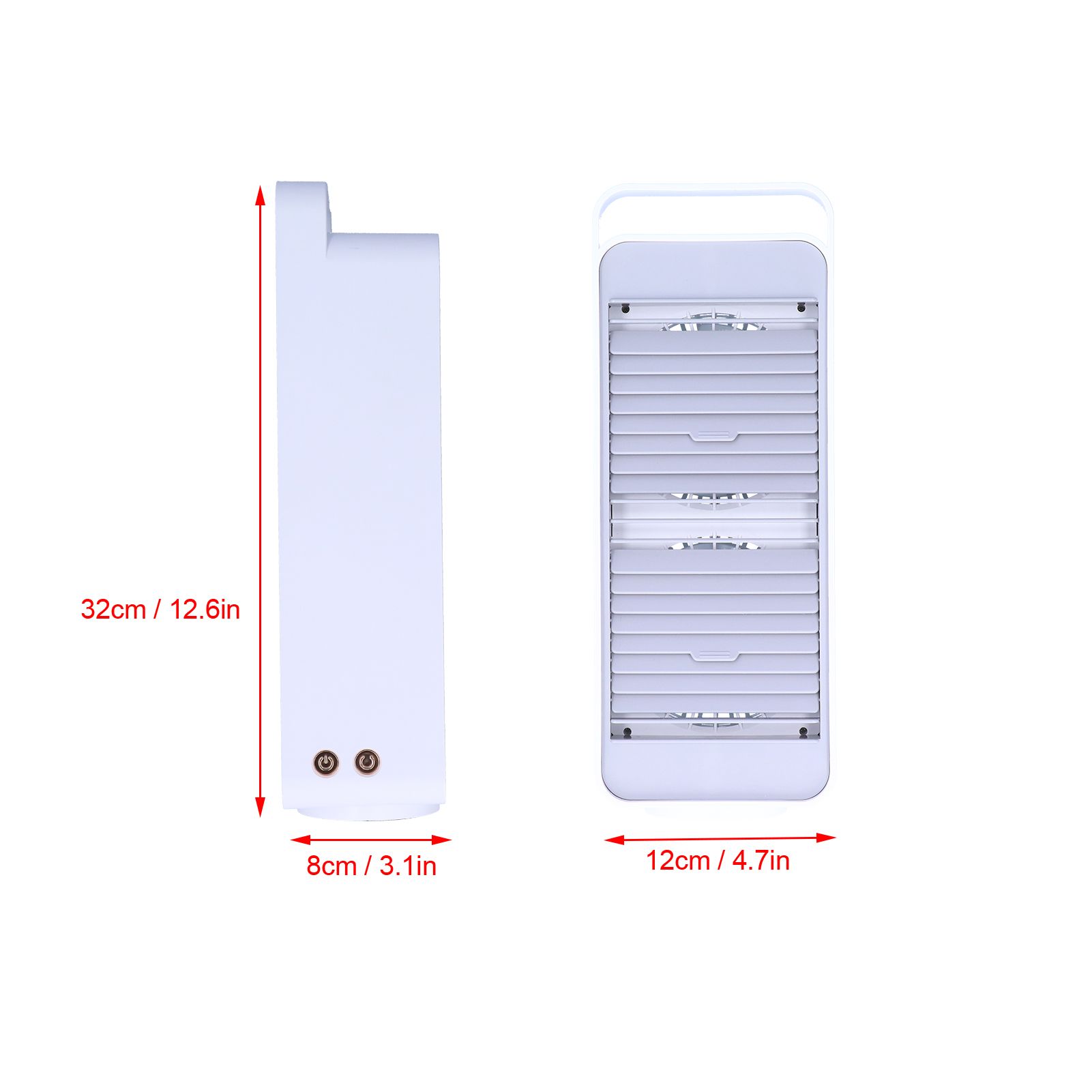 Double Fan Blade Rotating Fan USB Charging Desktop Electric Fan for Office view 15