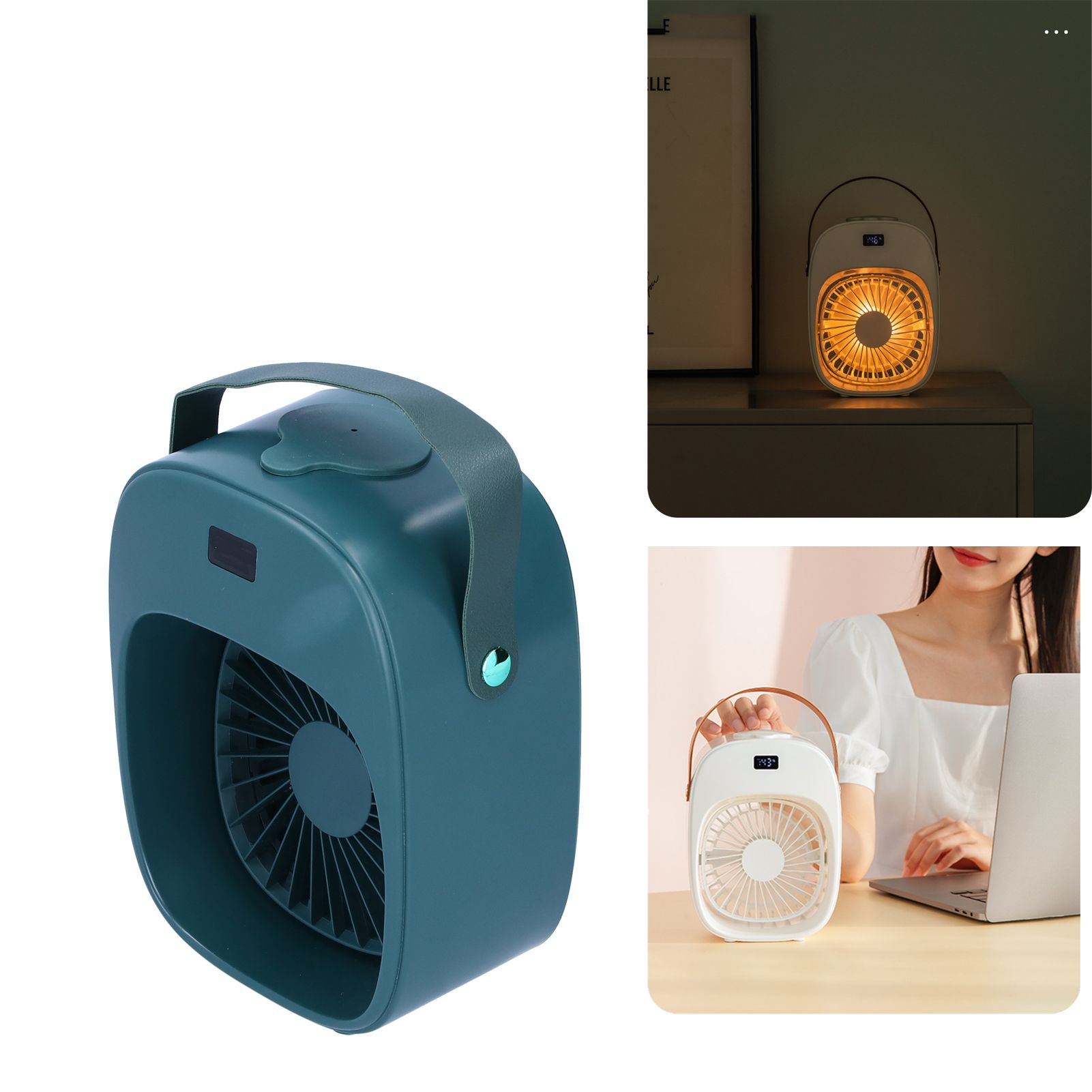 Adjustable Electric Fan Portable Spray Humidification Electric Fan for Home view 12
