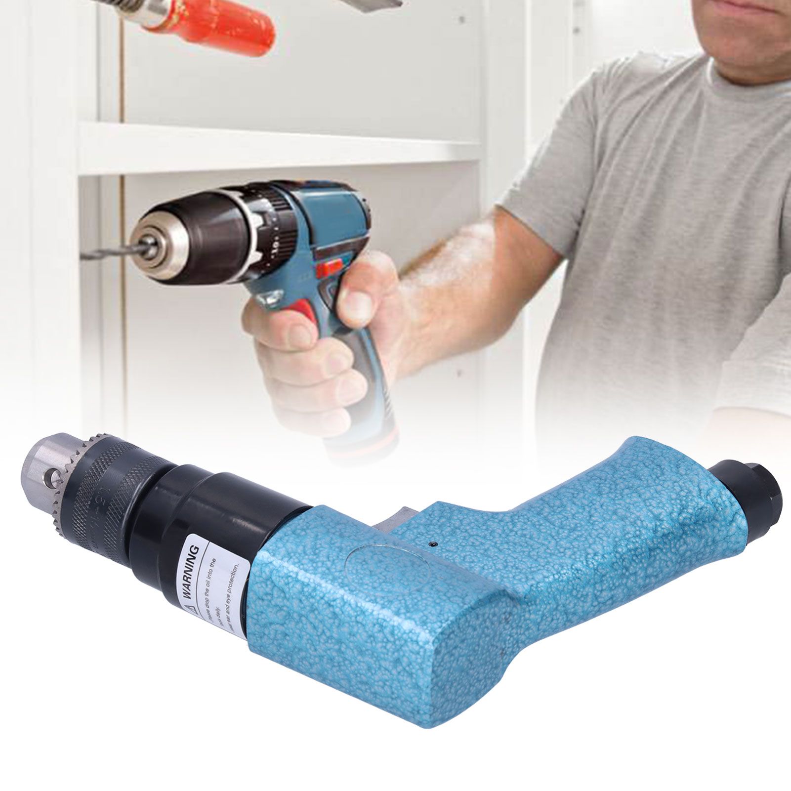 10mm Pneumatic Air Drill Industrial Lightweight Drilling Machine Hand Tools view 10