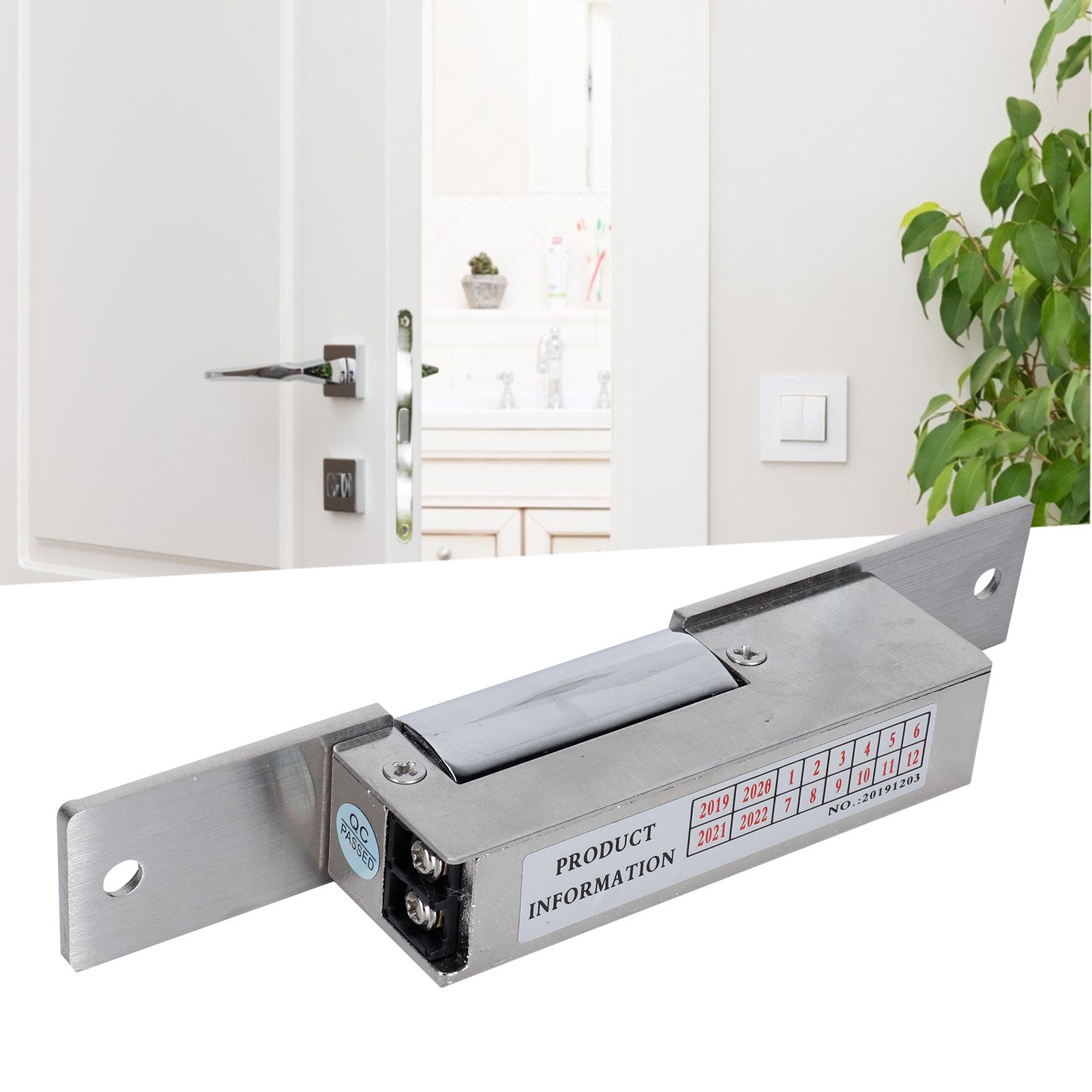 12V Cathode Lock Narrow Door Frame Electric Strike Household Lock for Home view 12
