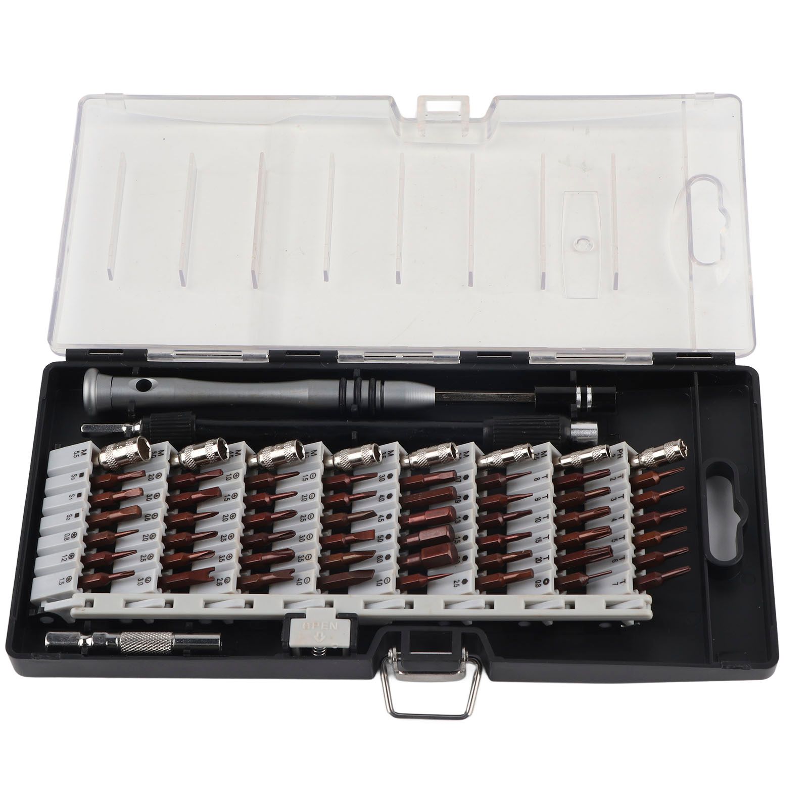 57 in 1 Screwdriver Set 56 Bits and 1 Handle Household Repair Screwdriver for view 3