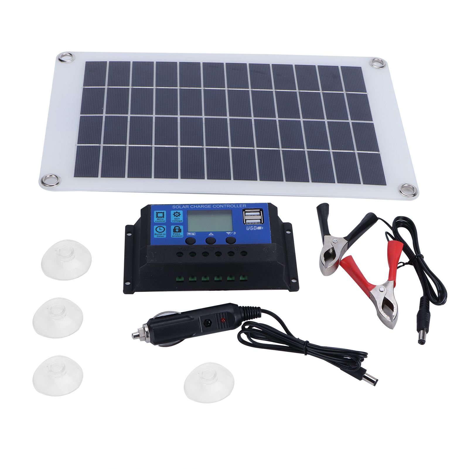 Solar Panel Kit 10W 18V Polysilicon Photovoltaic Module with Solar Charge