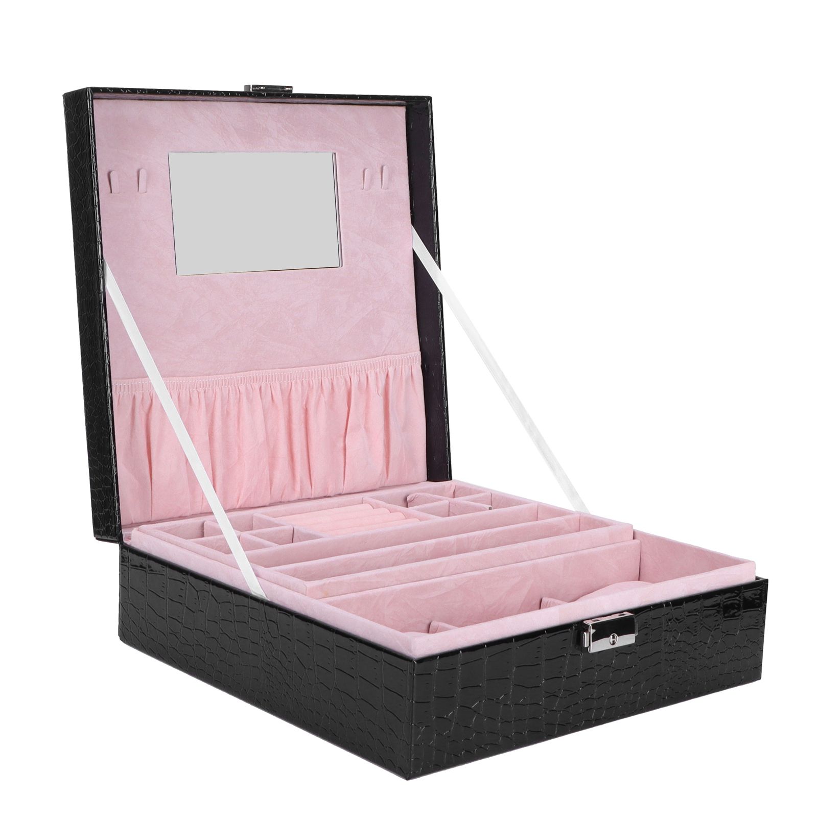 Jewelry Box Earrings Jewelry Display Case Bracelet Watch Organizer Wedding Gifts view 4