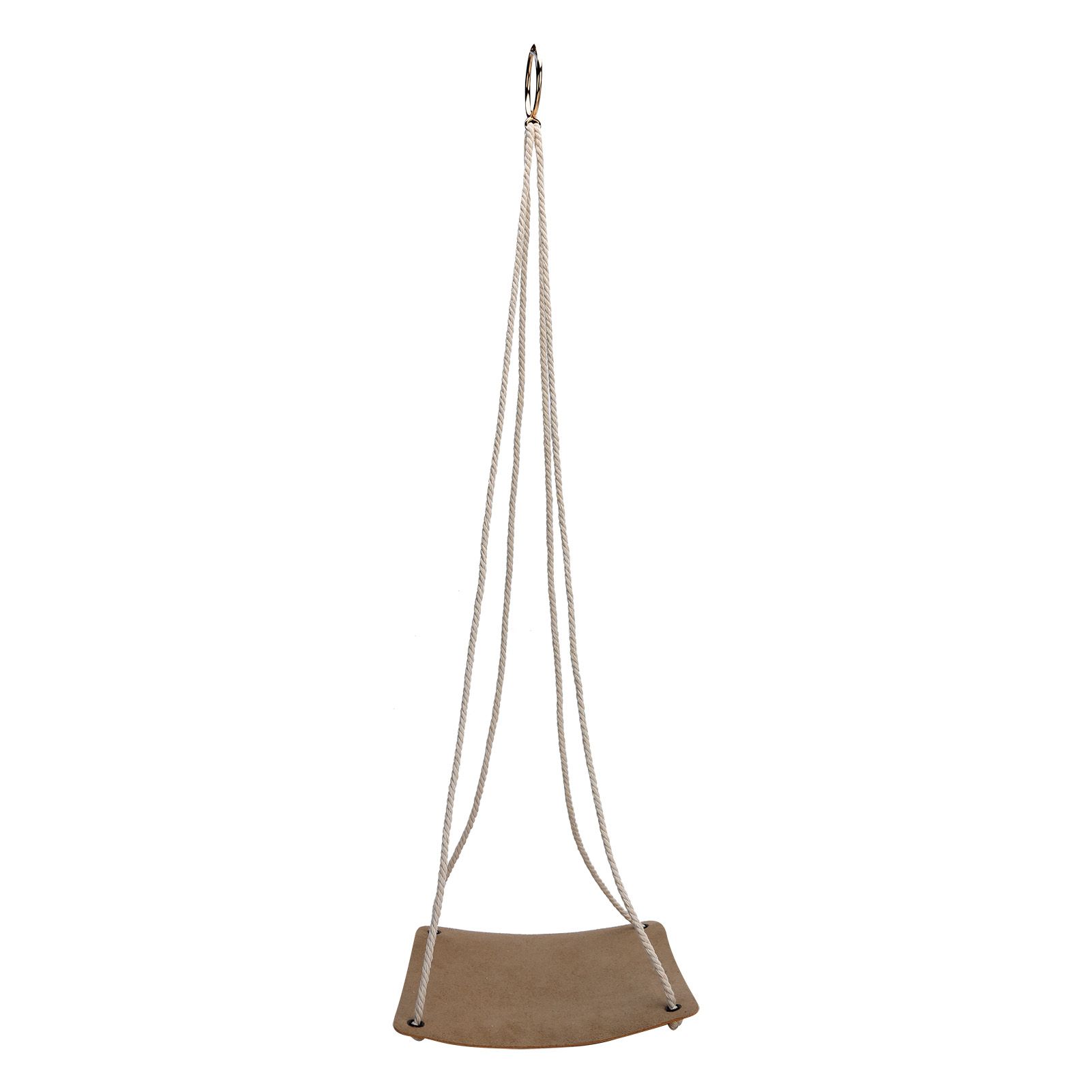 Hanging Planter Holder PU Leather Base Cotton Rope Net Flowerpot Hanging view 6