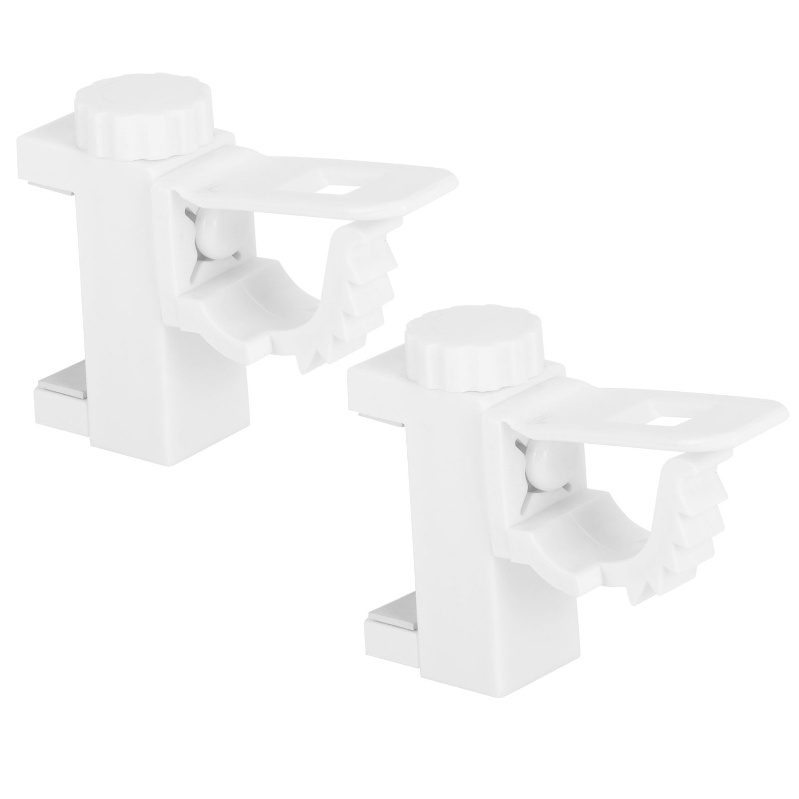 Curtain Rod Pole Holder Multipurpose Hanging Rod Clamp Hanger Organizer view 4