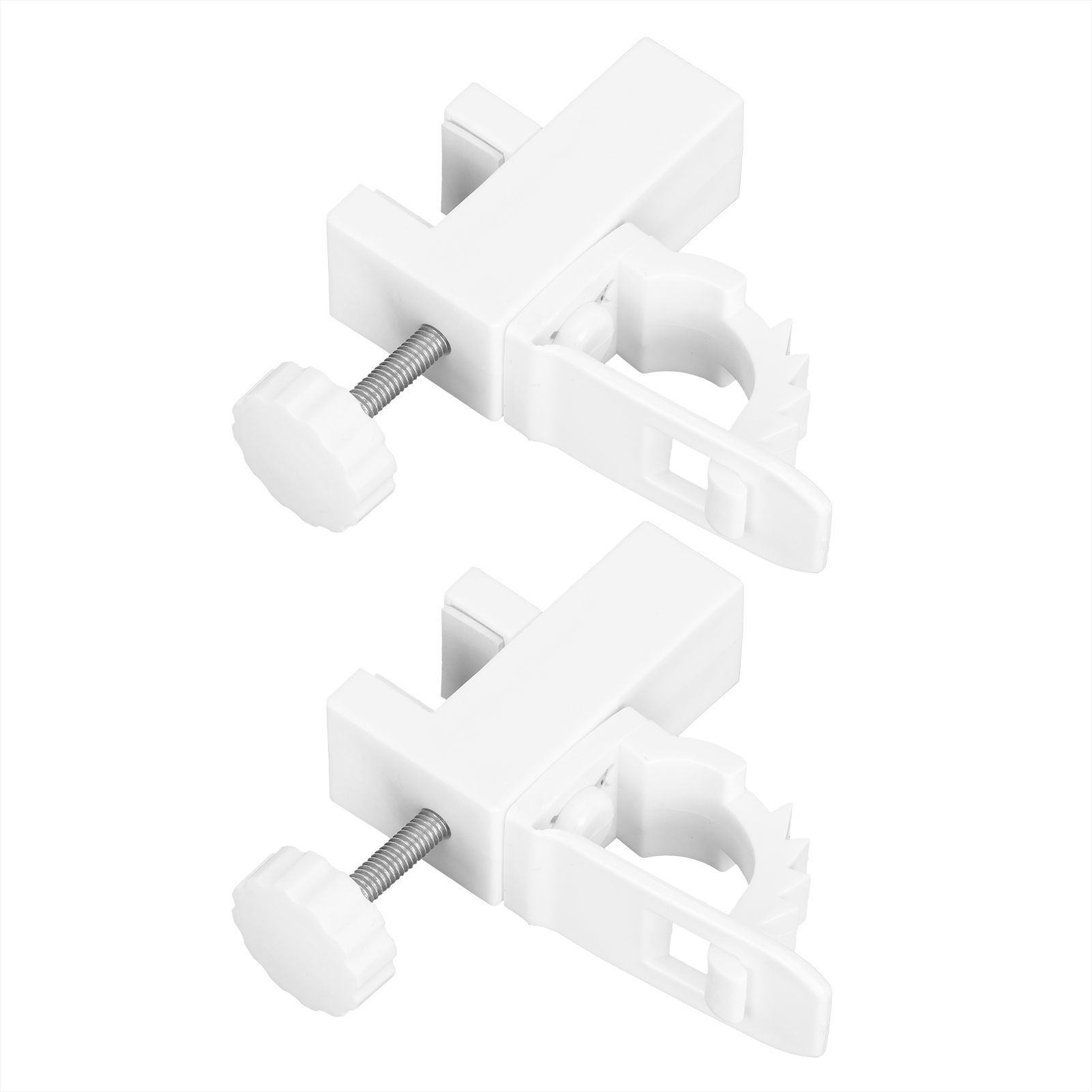 Curtain Rod Pole Holder Multipurpose Hanging Rod Clamp Hanger Organizer view 8