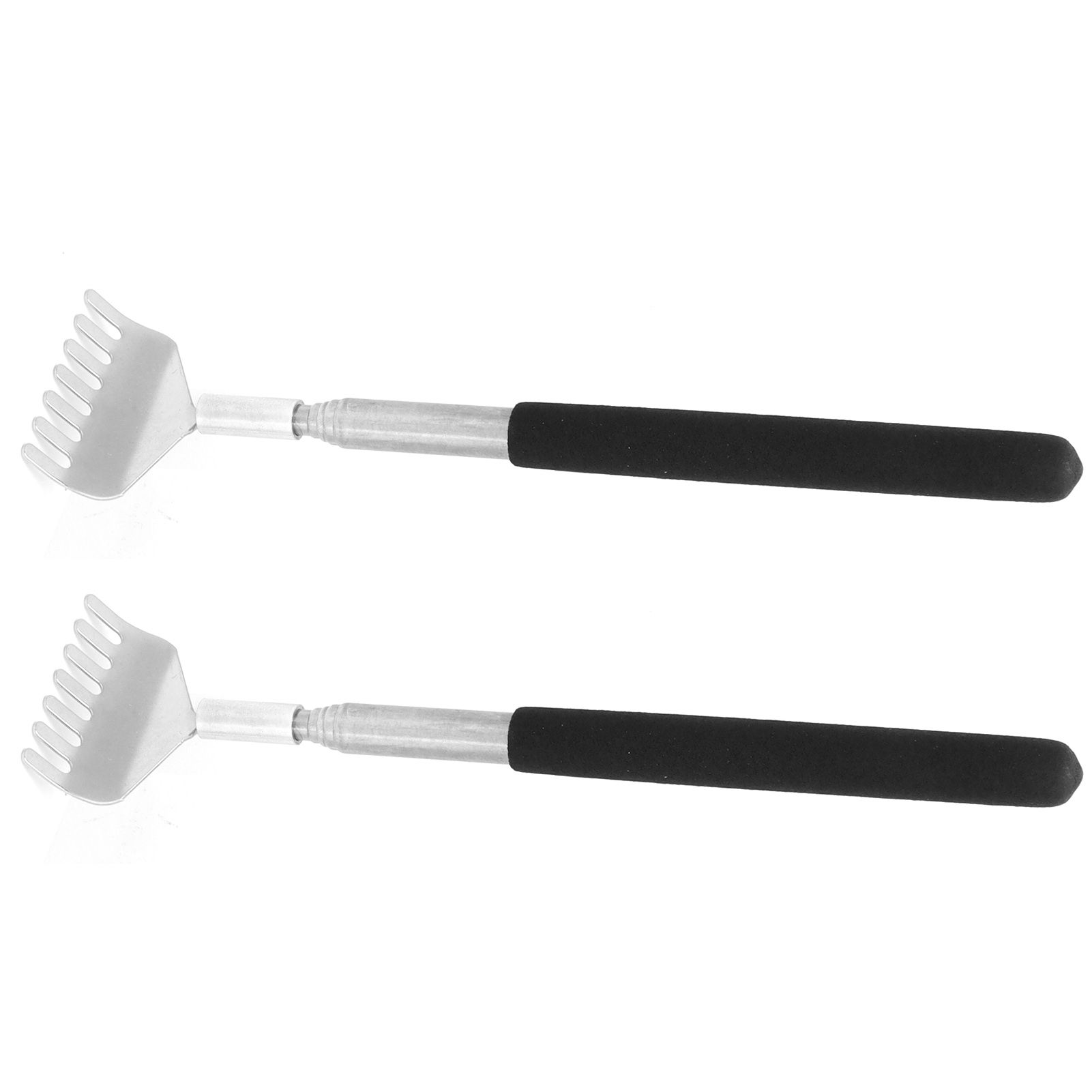 2Pcs Retractable Back Scratcher Portable Stainless Steel Scratching Tool 20‑68cm view 6