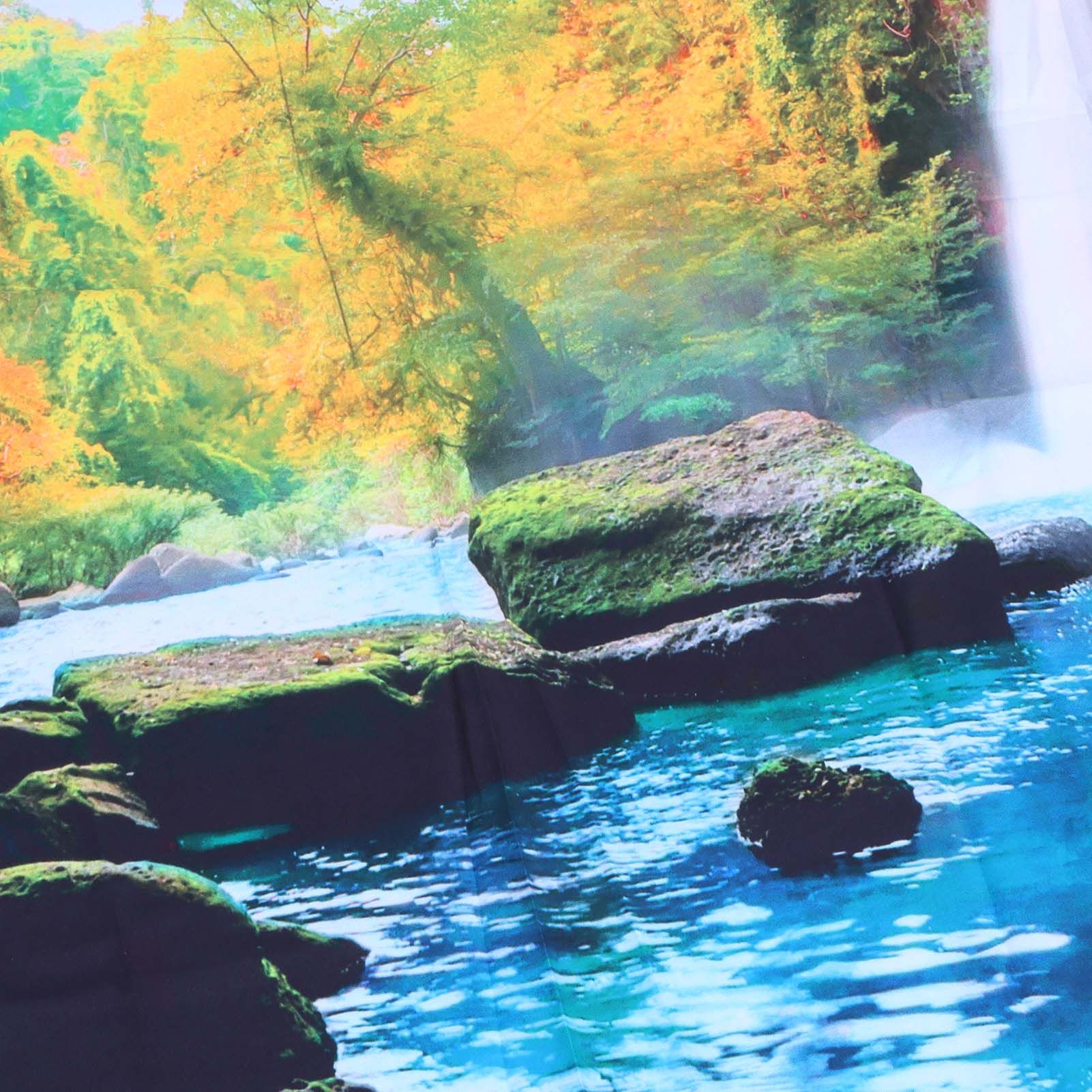 Cave River Landscape Pattern Tapestry Wall Hanging Wall Blanket for Bedroom view 15