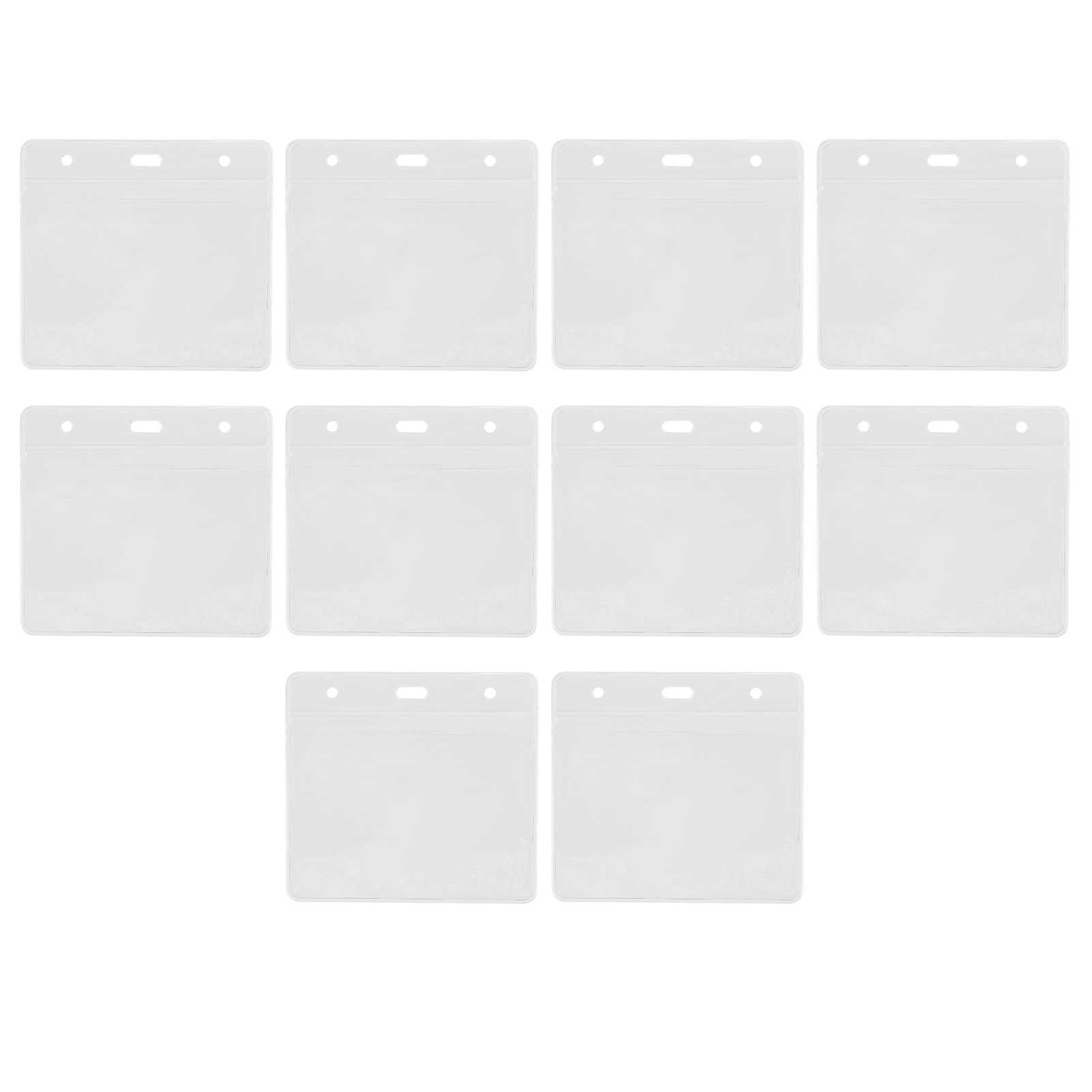 10PCS Card Protector Waterproof Immunization Record Card Holder Clear PVC Sleeve