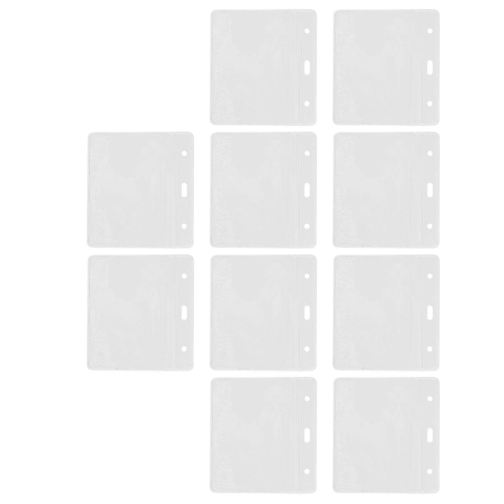 10PCS Card Protector Waterproof Immunization Record Card Holder Clear PVC Sleeve view 2