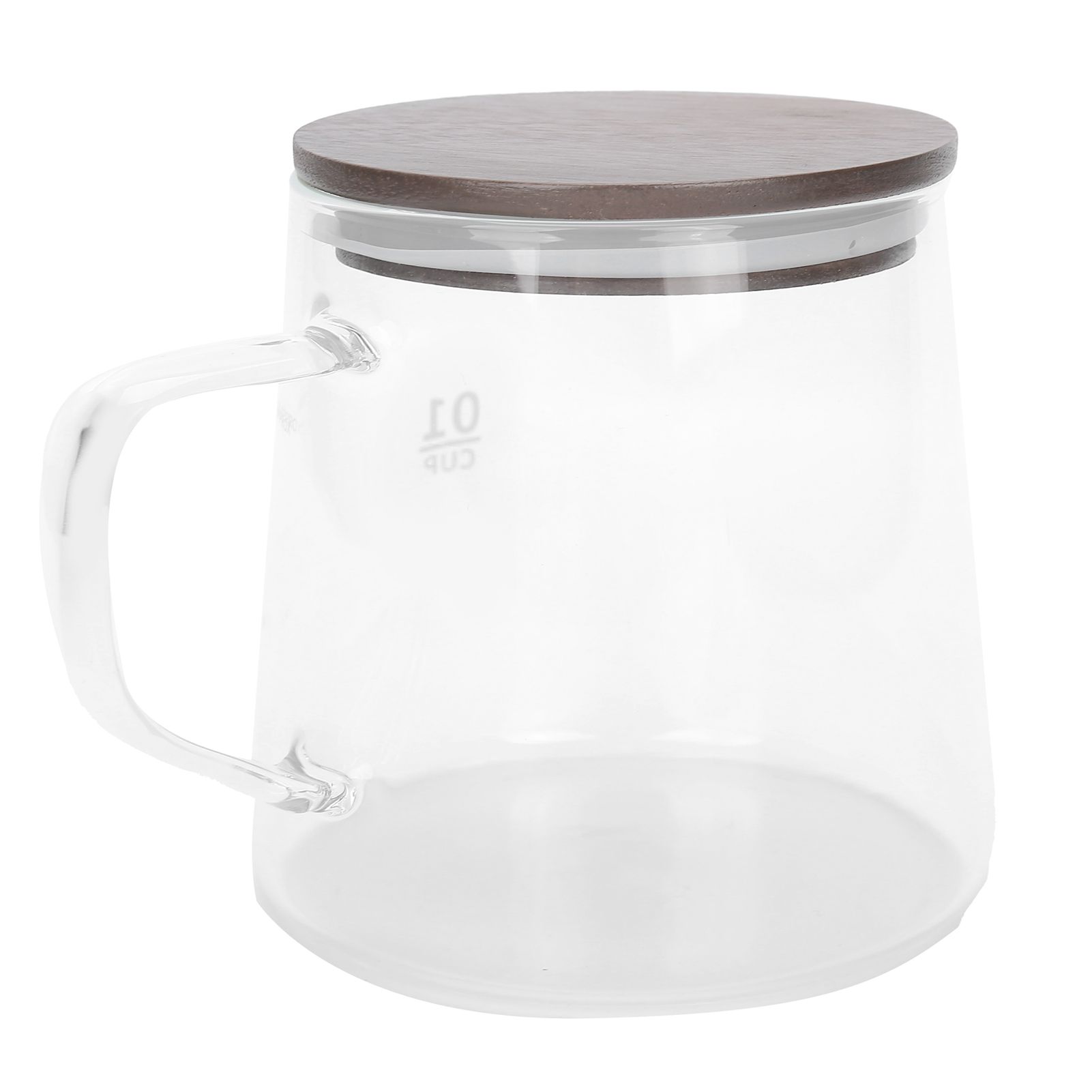 Coffee Pot with Lid HeatResistant Glass Heat Insulation Handle Kettle for Tea view 3