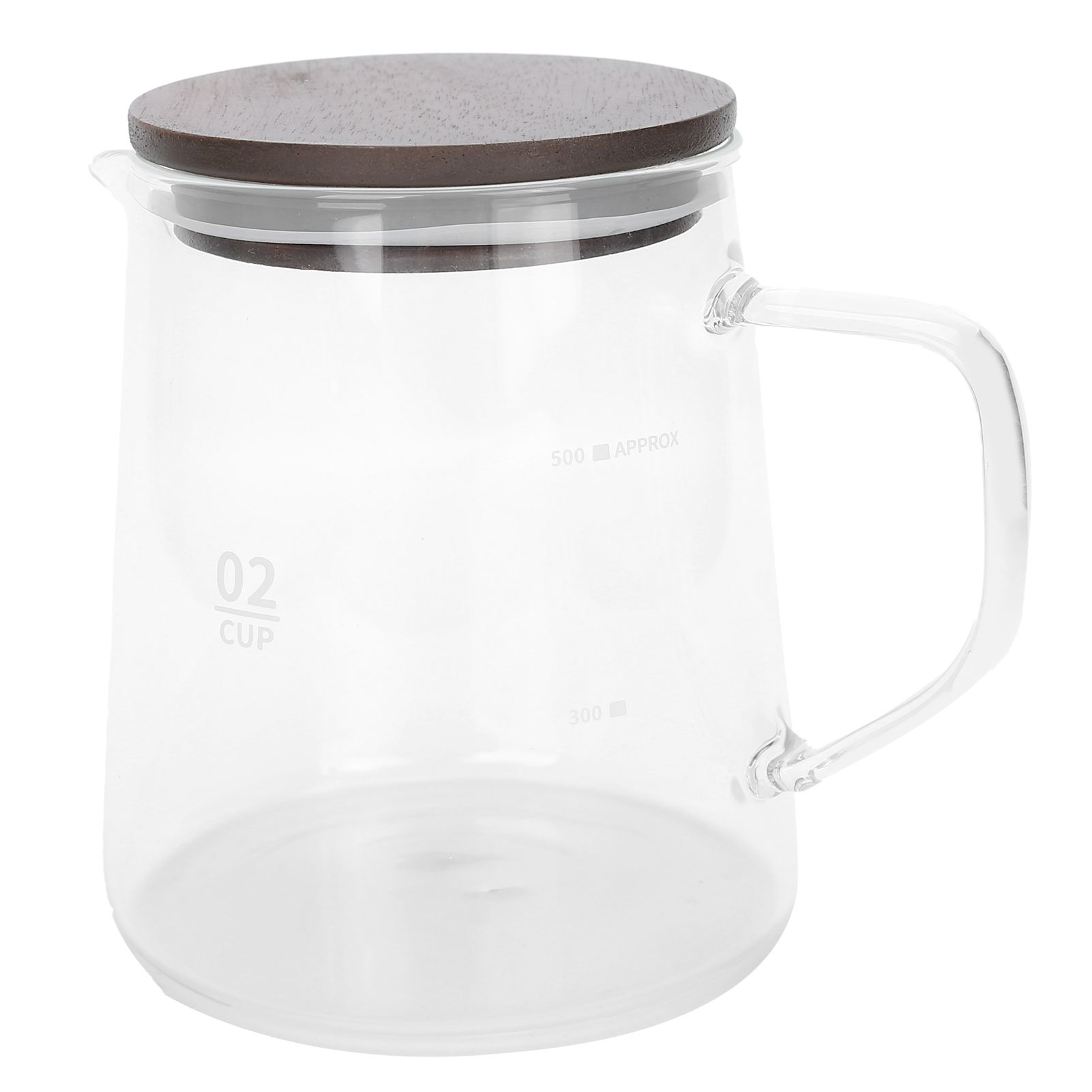 Coffee Pot with Lid HeatResistant Glass Heat Insulation Handle Kettle for Tea view 4