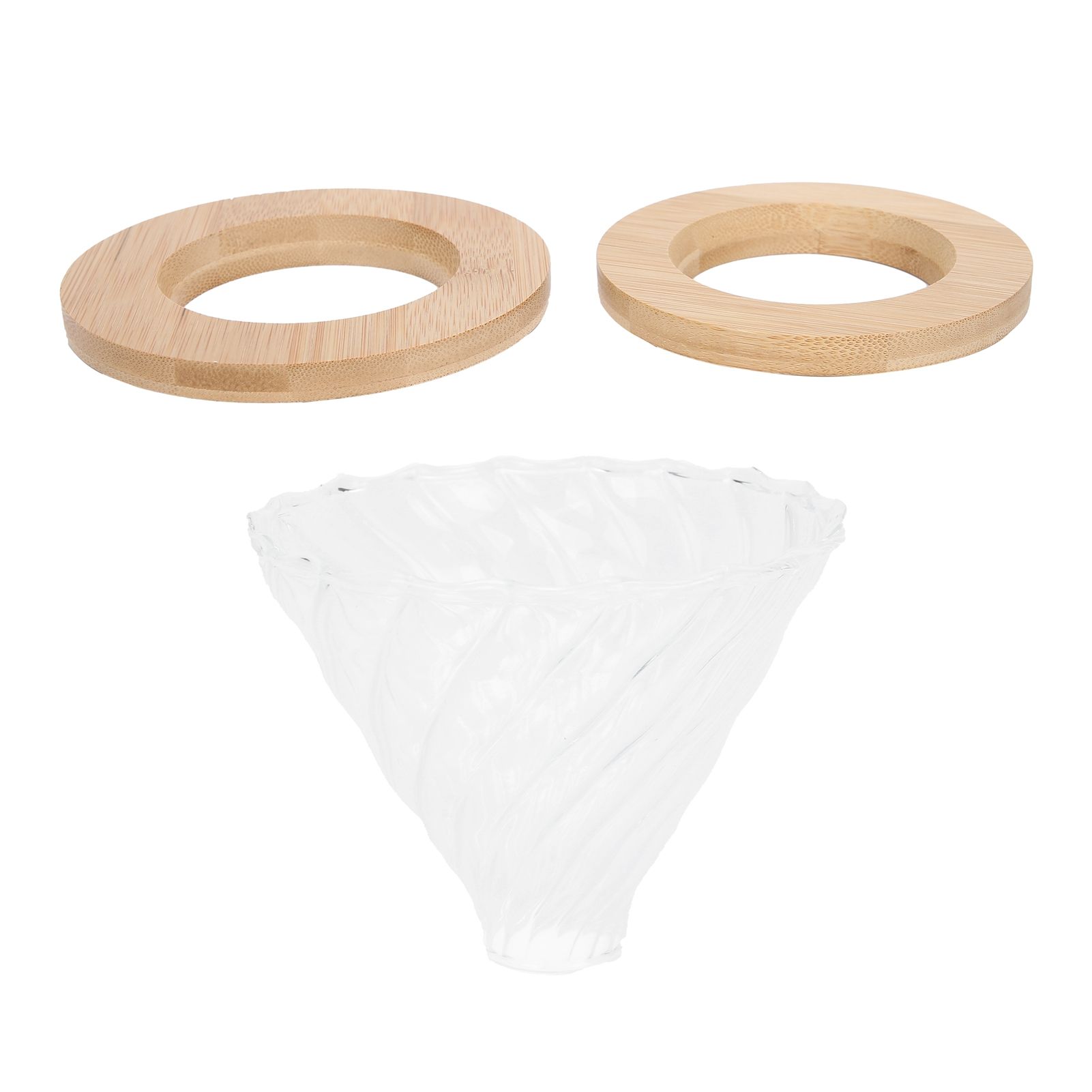 Pour Over Coffee Dripper Cone Filter Cup Coffee Maker Accessories with Wood view 5