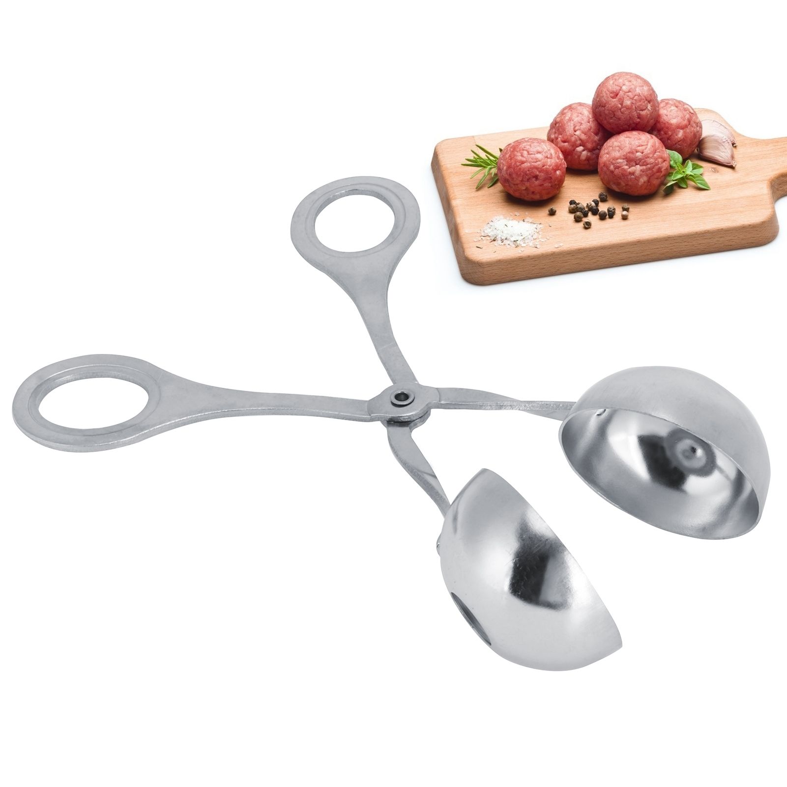 Meatball Scoop Stainless Steel DIY Meat Ball Maker Tongs Home Kitchen AccessoriesL view 11