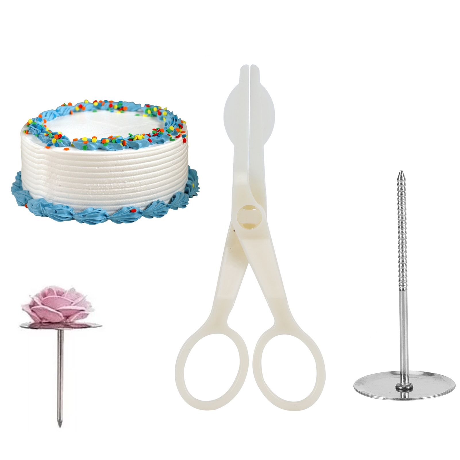 Piping Flower Scissors Nail Icing Cake Decorating DIY Cupcake Pastry Baking Tool view 12