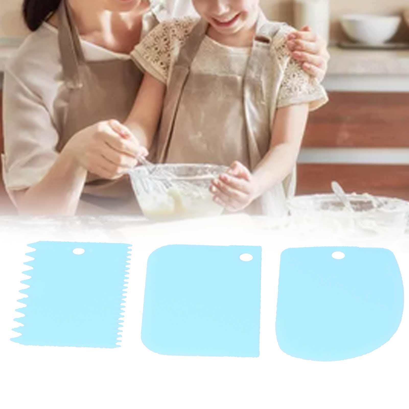 3PCS/Set Cake Cream Scraper Dough Pasty Cutters Scraper Kitchen Tool DIY view 12