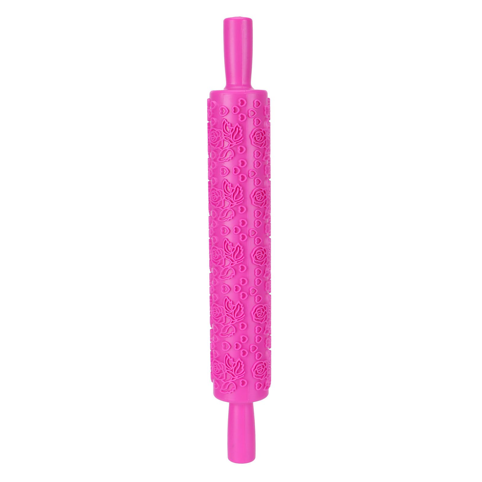 Fondant Rolling Pin Plastic Embossed Roller for Cookies Biscuits Pastry Cake view 9