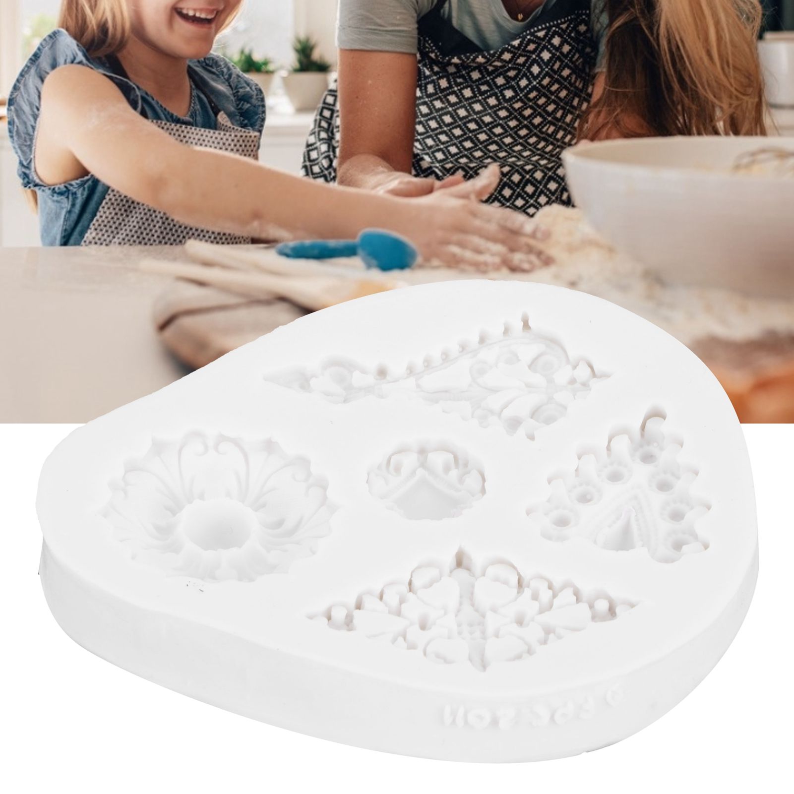 Retro Diamonds Pattern Fondant Mold Silicone Mold DIY Baking Cake Decorating view 11