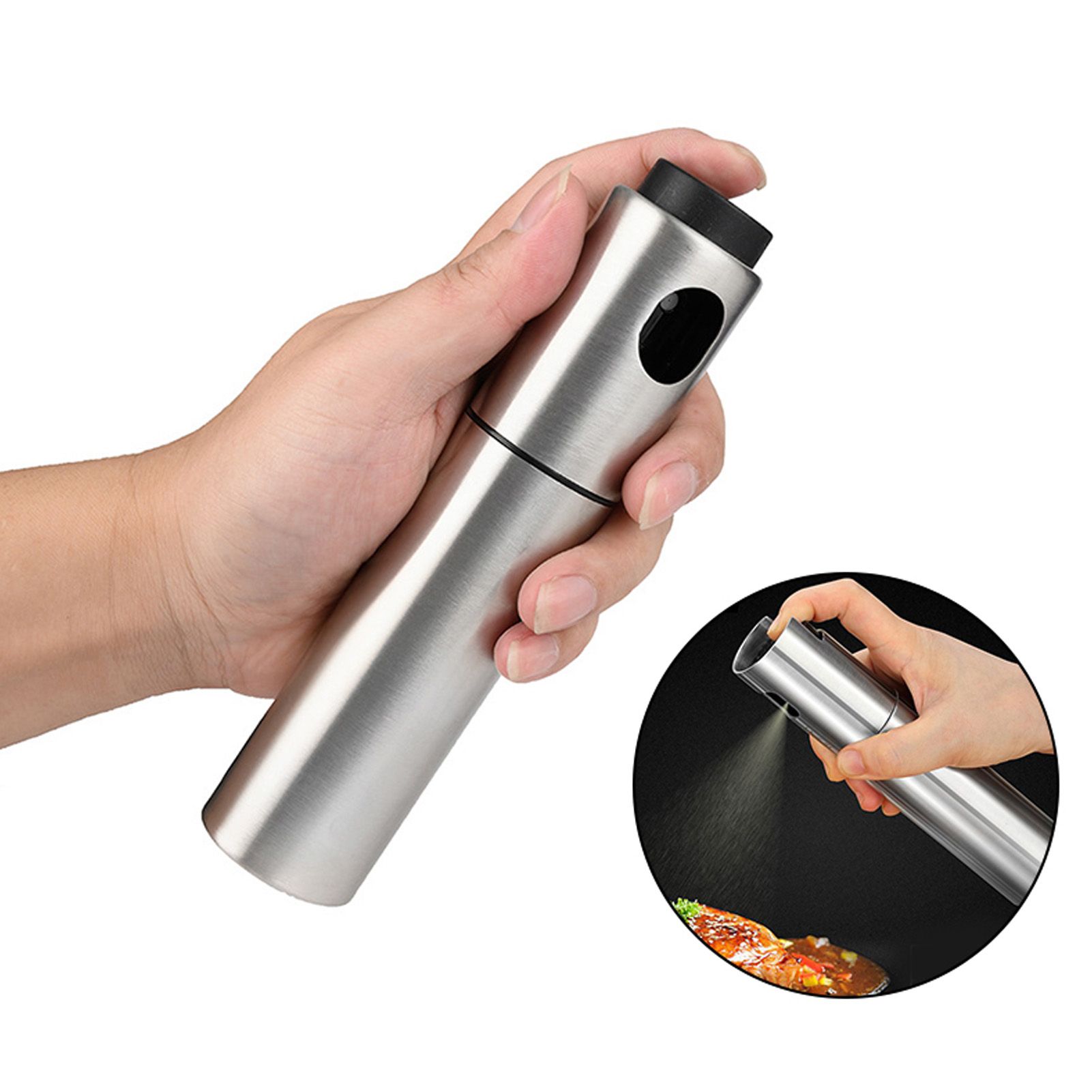 135ml Olive Oil Sprayer Dispenser Stainless Steel Seasoning Vinegar Spray view 11