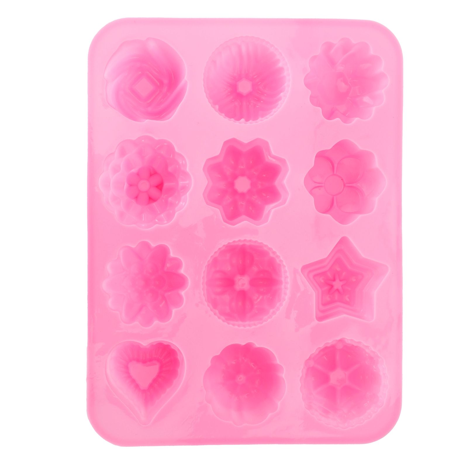 12-Grid Silicone Mold DIY Chocolate Cake Pudding Fondant Baking Mould Kitchen view 8