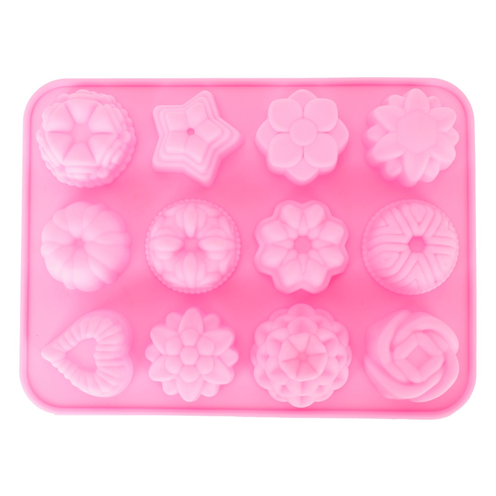 12-Grid Silicone Mold DIY Chocolate Cake Pudding Fondant Baking Mould Kitchen view 10