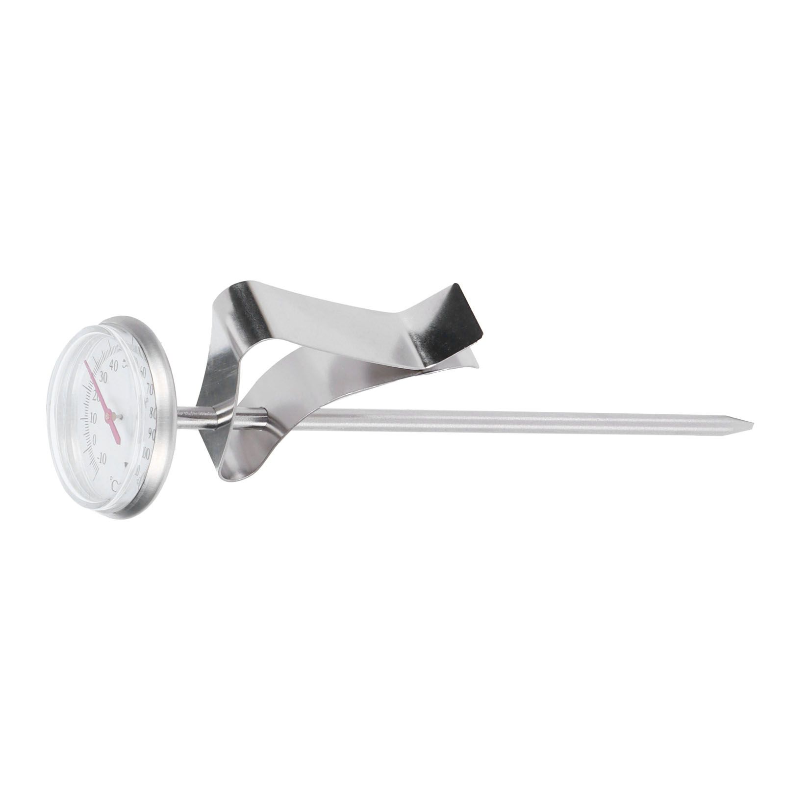 Coffee Thermometer Milk Frothing Dial Pointer Temperature Meter with Hook view 8