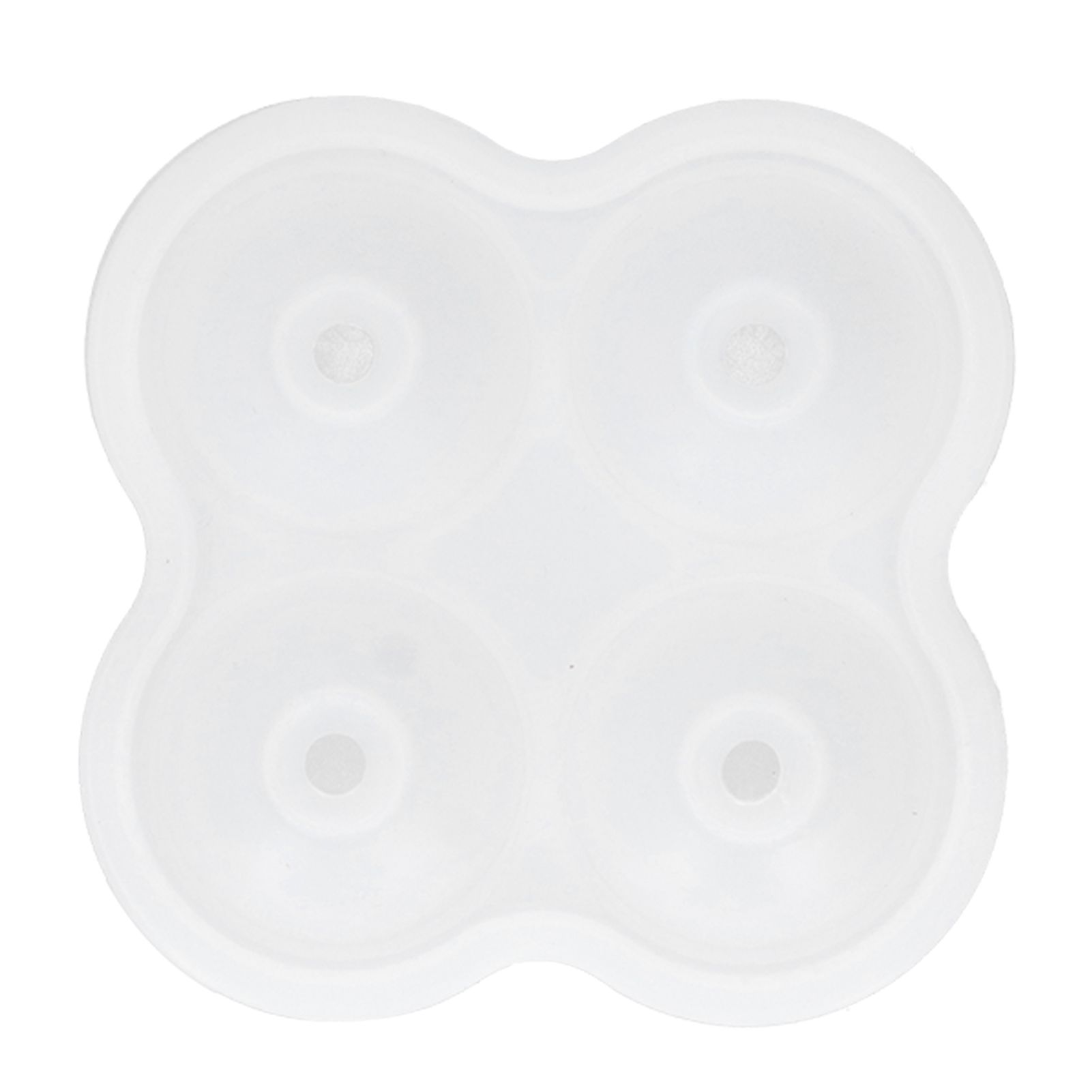 4‑Grid Round Shape Mold Food Grade Silicone Ice Cream Mould for Kitchen Utensils view 4