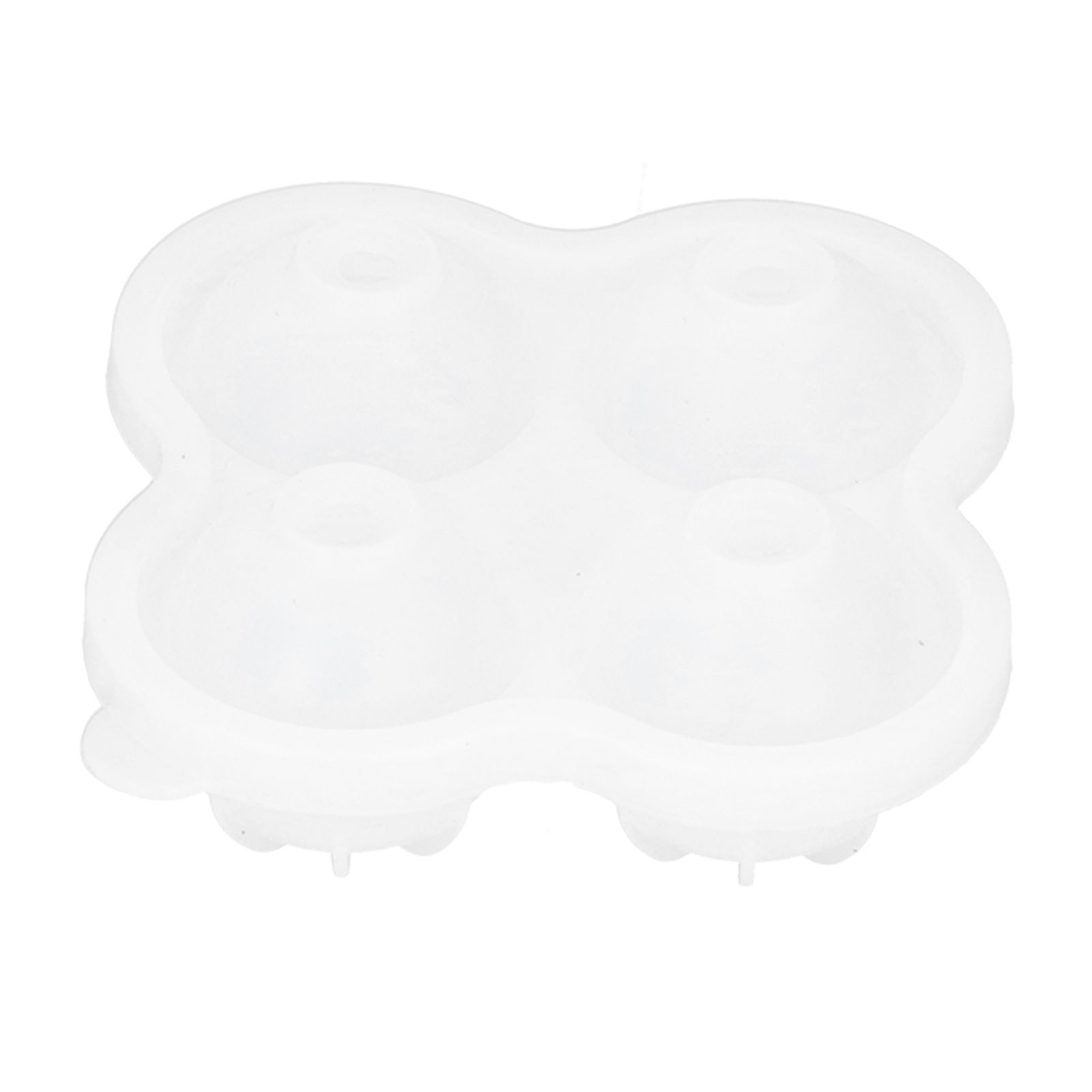 4‑Grid Round Shape Mold Food Grade Silicone Ice Cream Mould for Kitchen Utensils view 5
