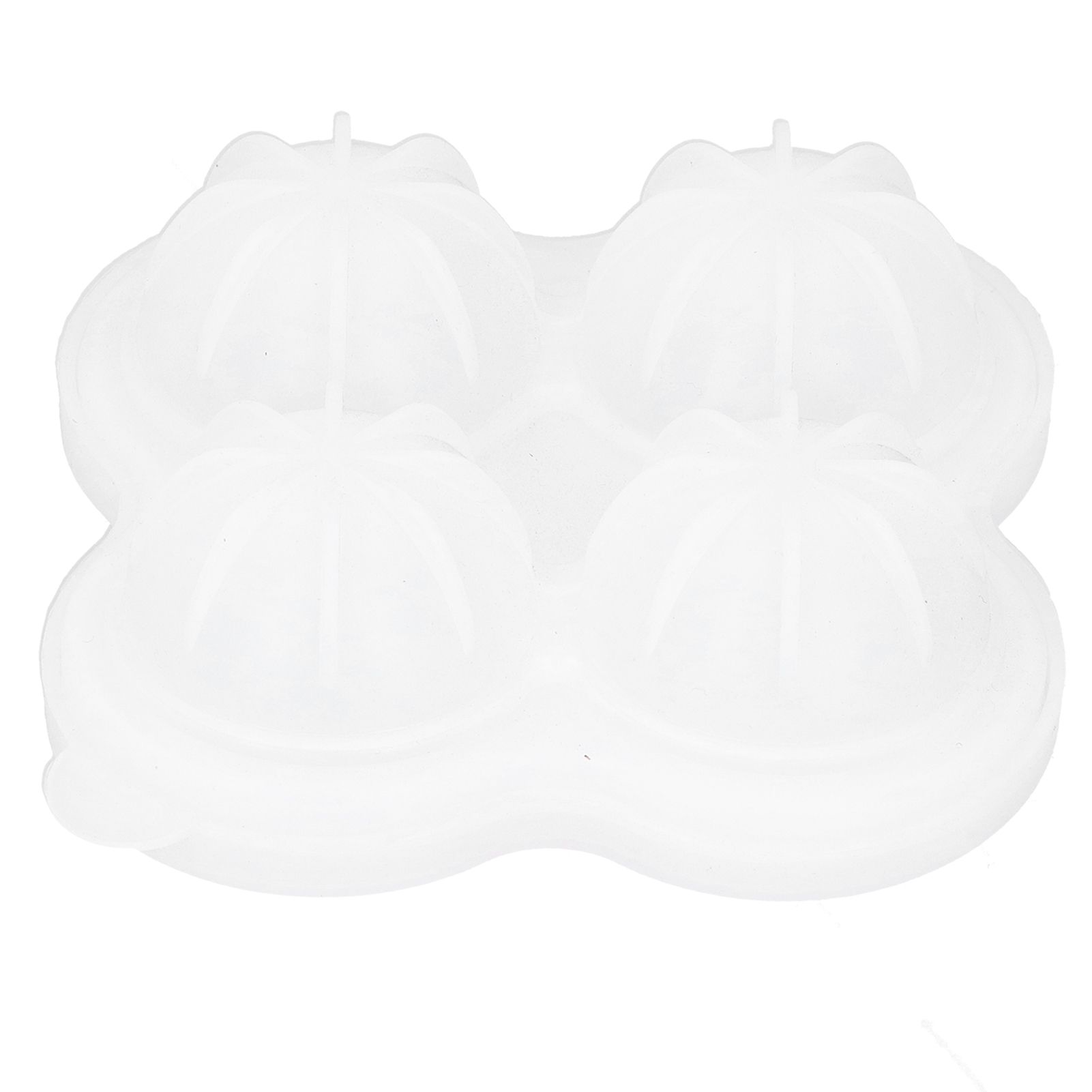 4‑Grid Round Shape Mold Food Grade Silicone Ice Cream Mould for Kitchen Utensils view 9
