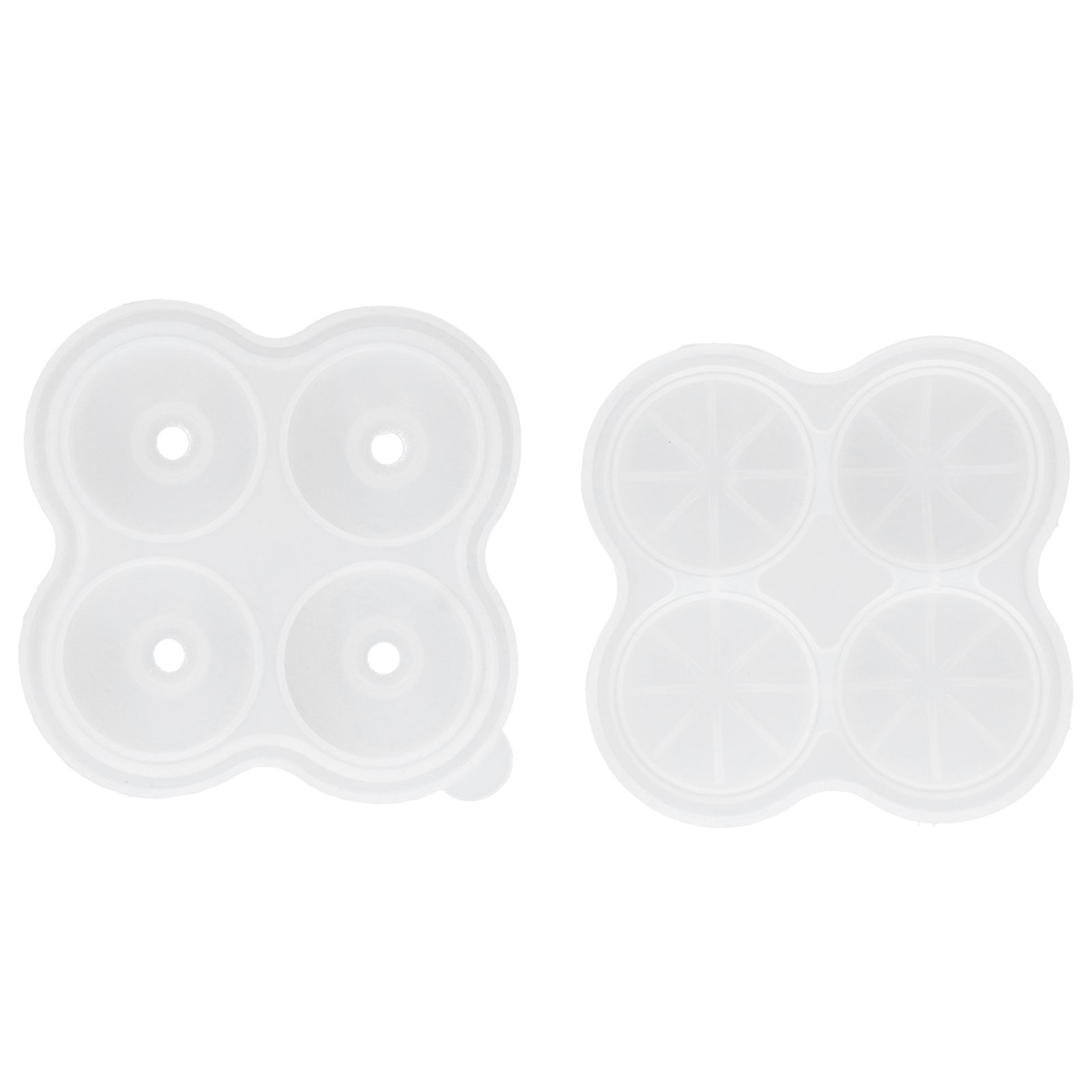 4‑Grid Round Shape Mold Food Grade Silicone Ice Cream Mould for Kitchen Utensils view 14