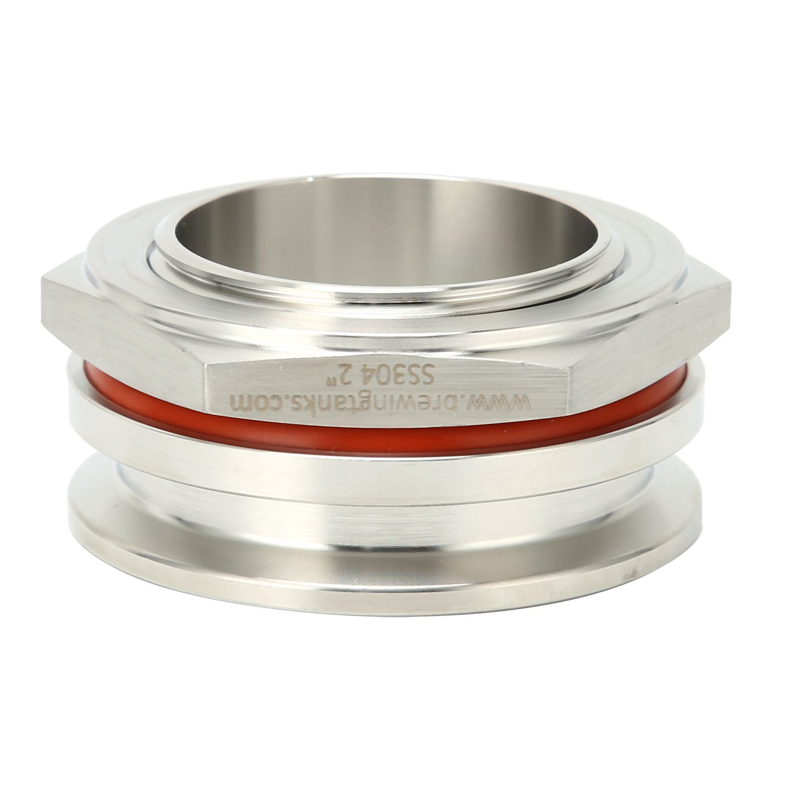 2in Weldless Bulkhead Fitting Stainless Steel for Tri Clamp Adapter Set view 6