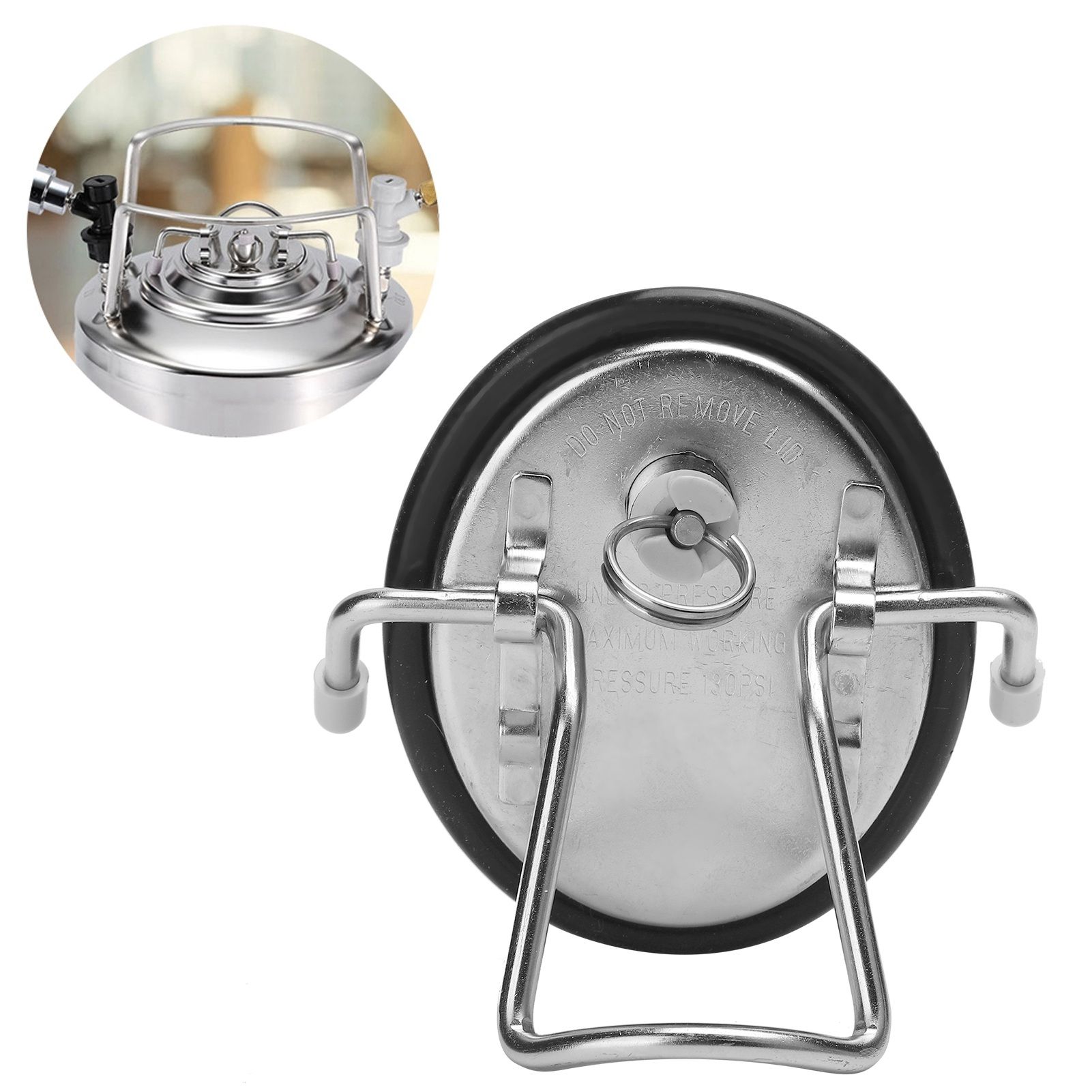Keg Lid Replacement Stainless Steel Carbonation Soda Beer Keg Lid Home Brew Parts view 11