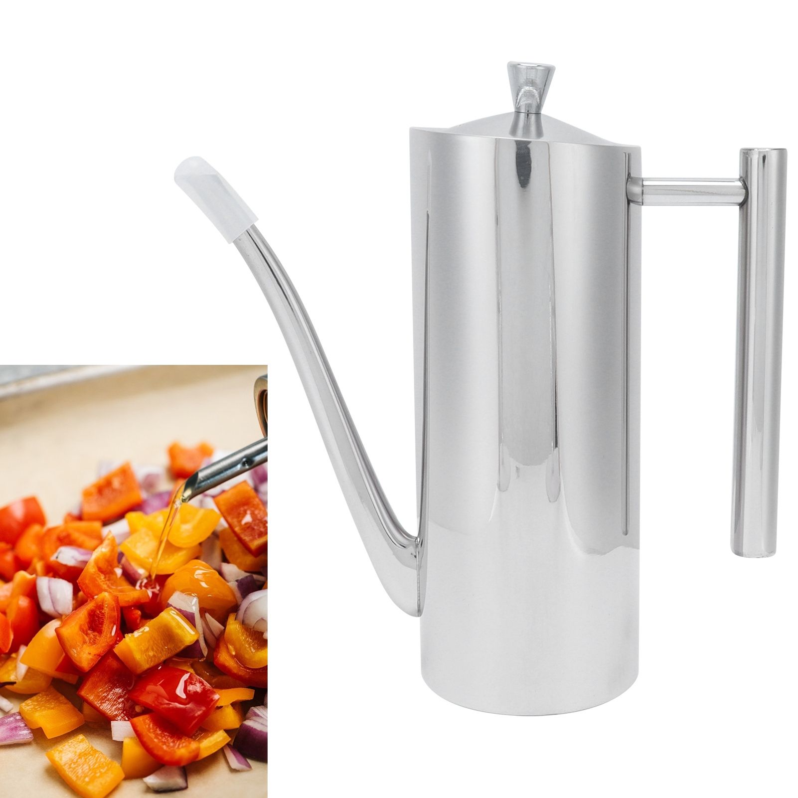 Stainless Steel Oil Pot Kitchen Household Oil Control Kettle for Sauce Vinegar view 11